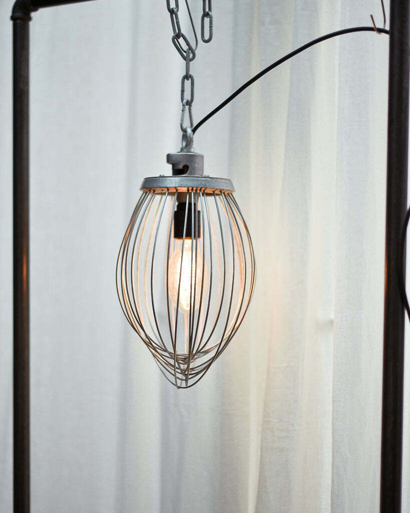 Industrial Hanging Ceiling Pendant Light (Balloon Beater Whisk) photo vinterior