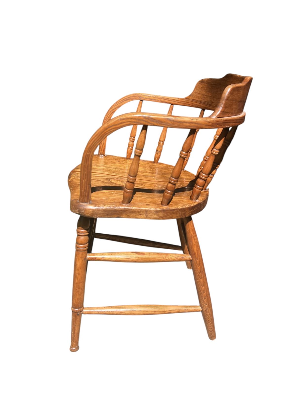 Antique Early 20th Century Spindle Back Armchair photo 225.0