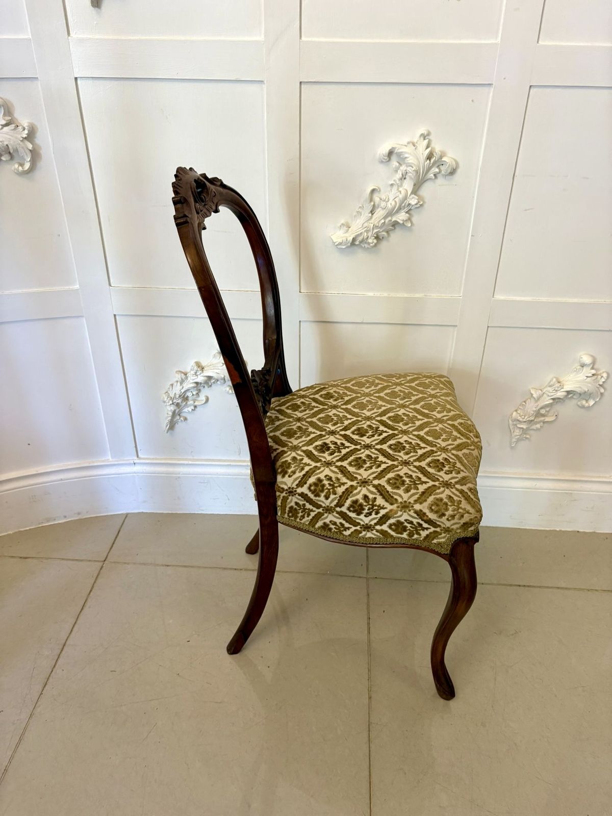 Outstanding Quality Antique 19th Century Set Of Six Carved Walnut Dining Chairs photo Furniture