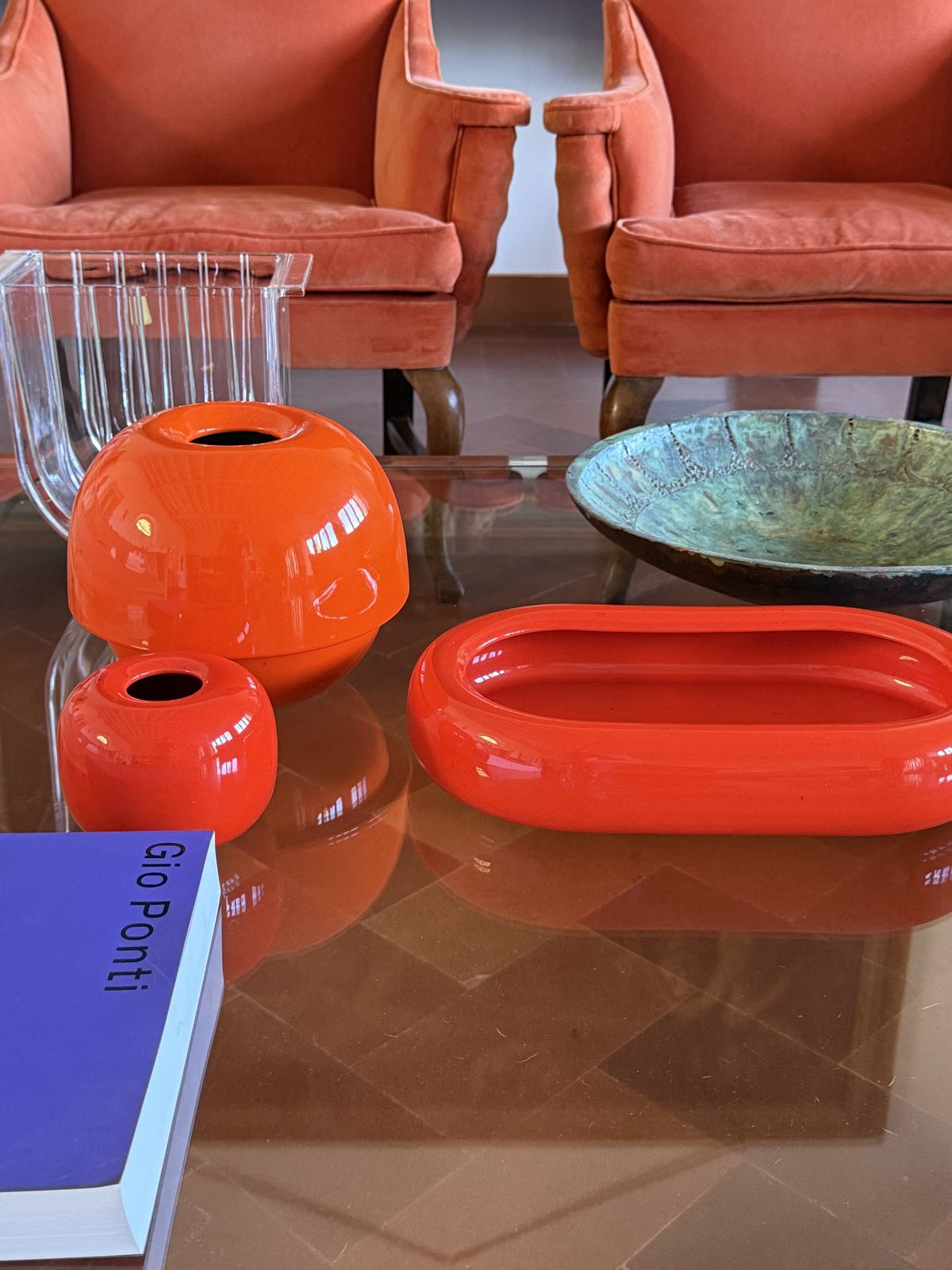 Space Age Orange Ceramic Vase, Sicart Italy Ca. 1970 photo vinterior