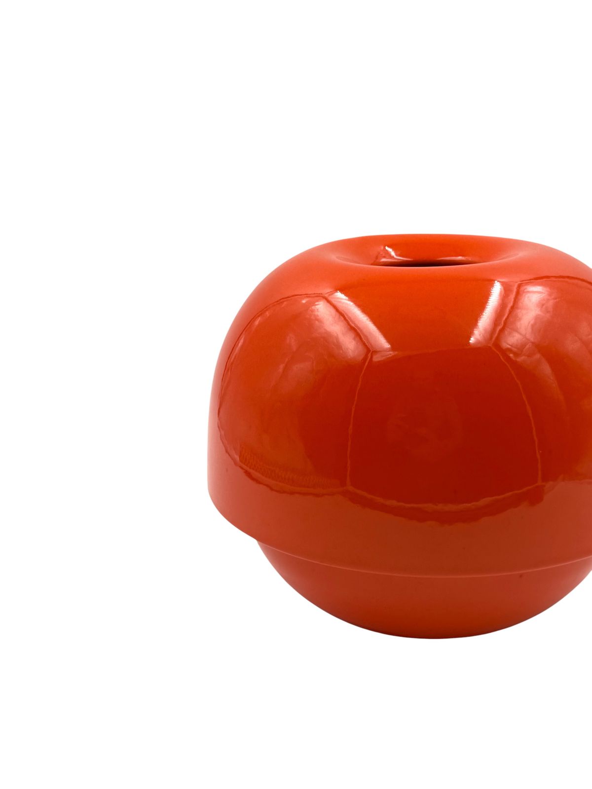 photo for sale Space Age Orange Ceramic Vase, Sicart Italy Ca. 1970