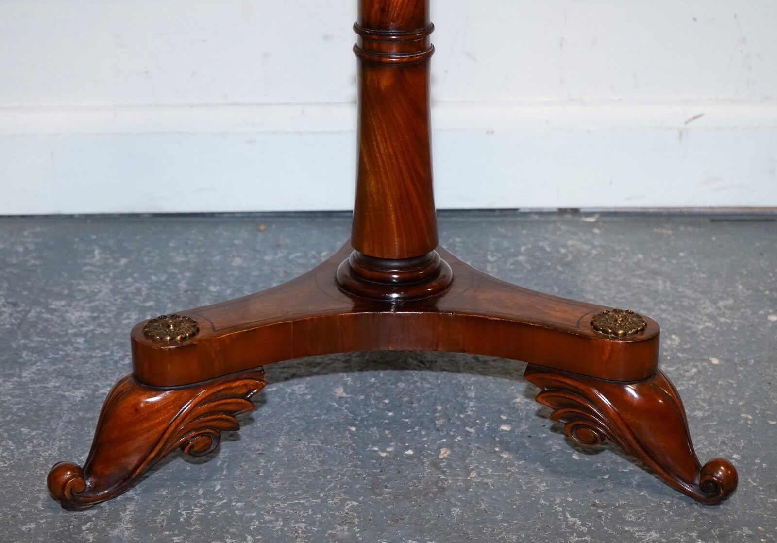 Stunning Fully Restored French Empire Style Burr Walnut Side Wine Lamp End Table photo Furniture