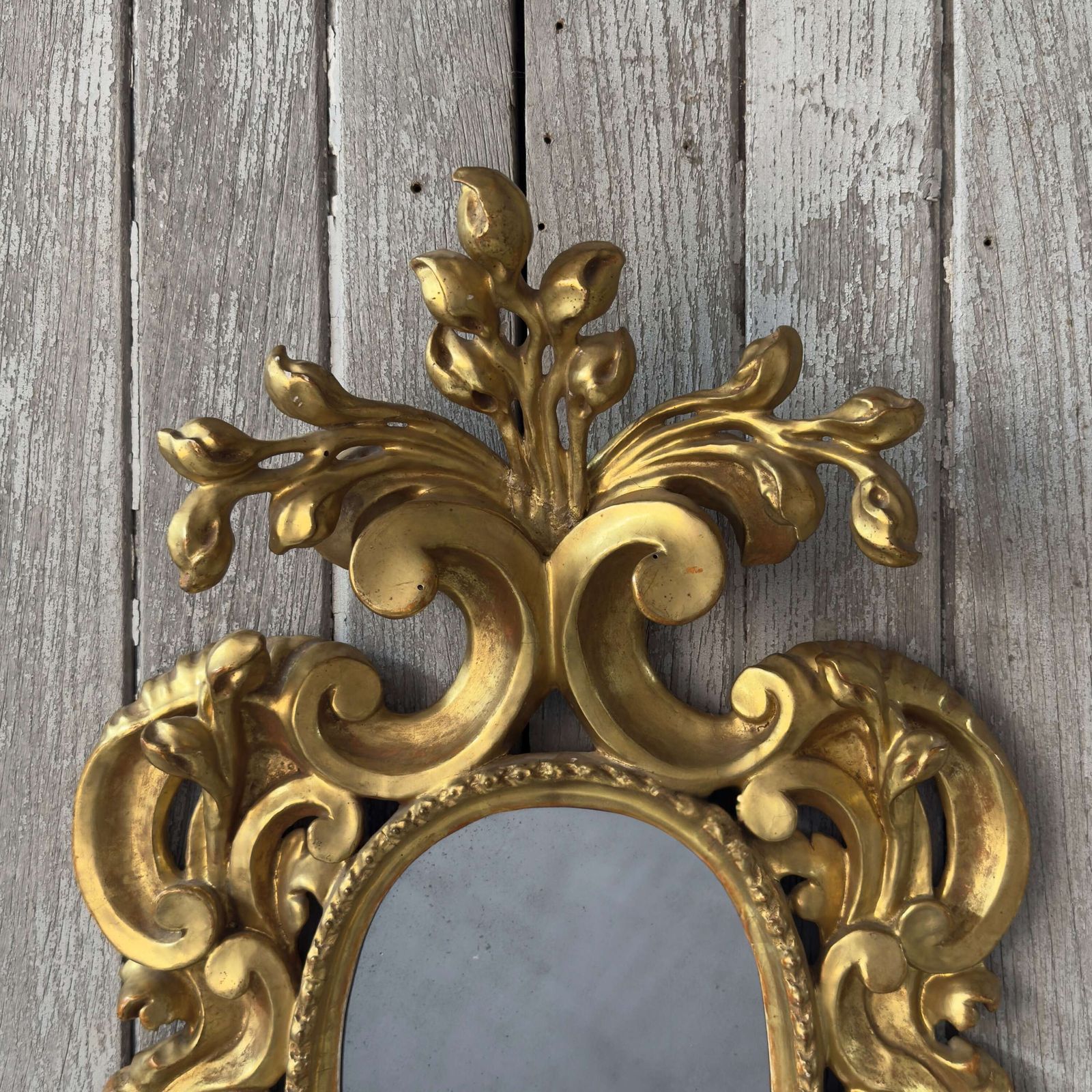 Antique Italian Giltwood Wall Mirror – Baroque Style photo for sale