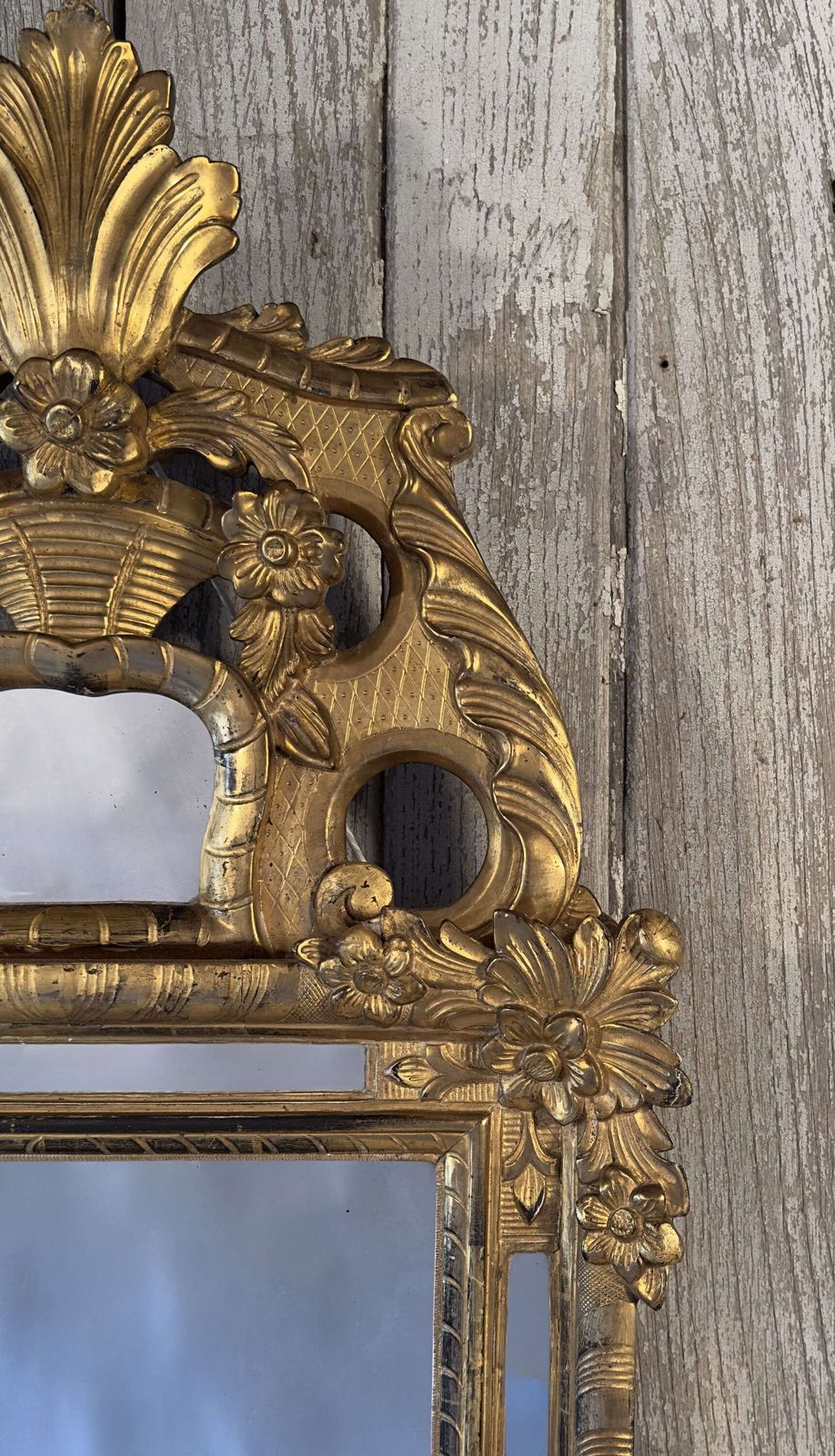Antique Italian Giltwood Mirror – Baroque Style   Late 18th – Early 19th Century photo Home Decor