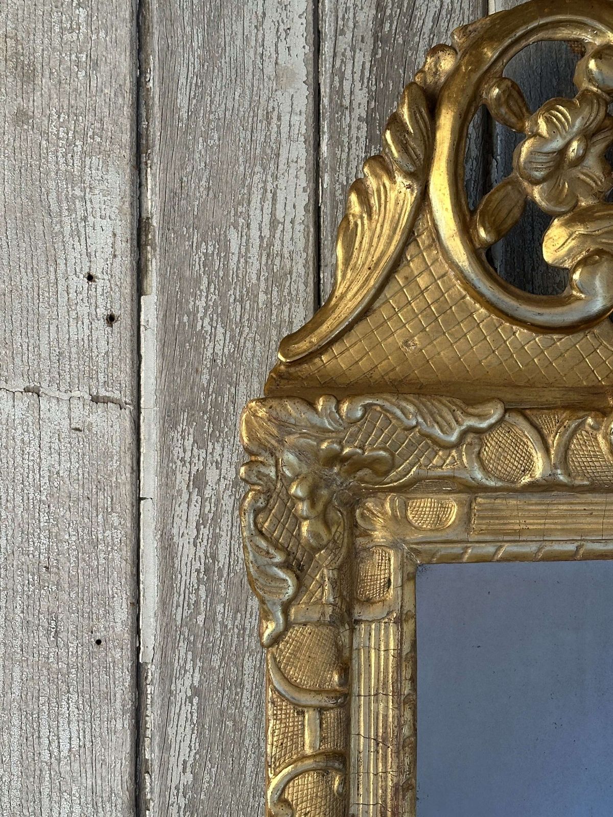 Antique French Giltwood Mirror – Rococo Style Late 18th – Early 19th Century photo for sale