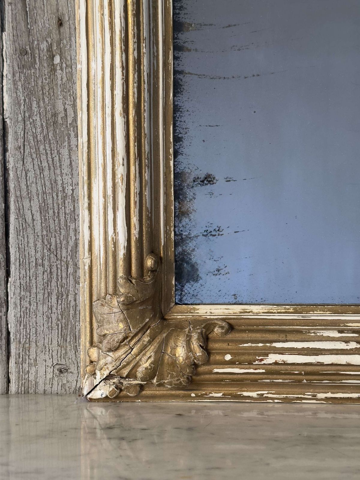 Antique French Giltwood Mirror – Louis XVI Style 19th Century photo 650.0