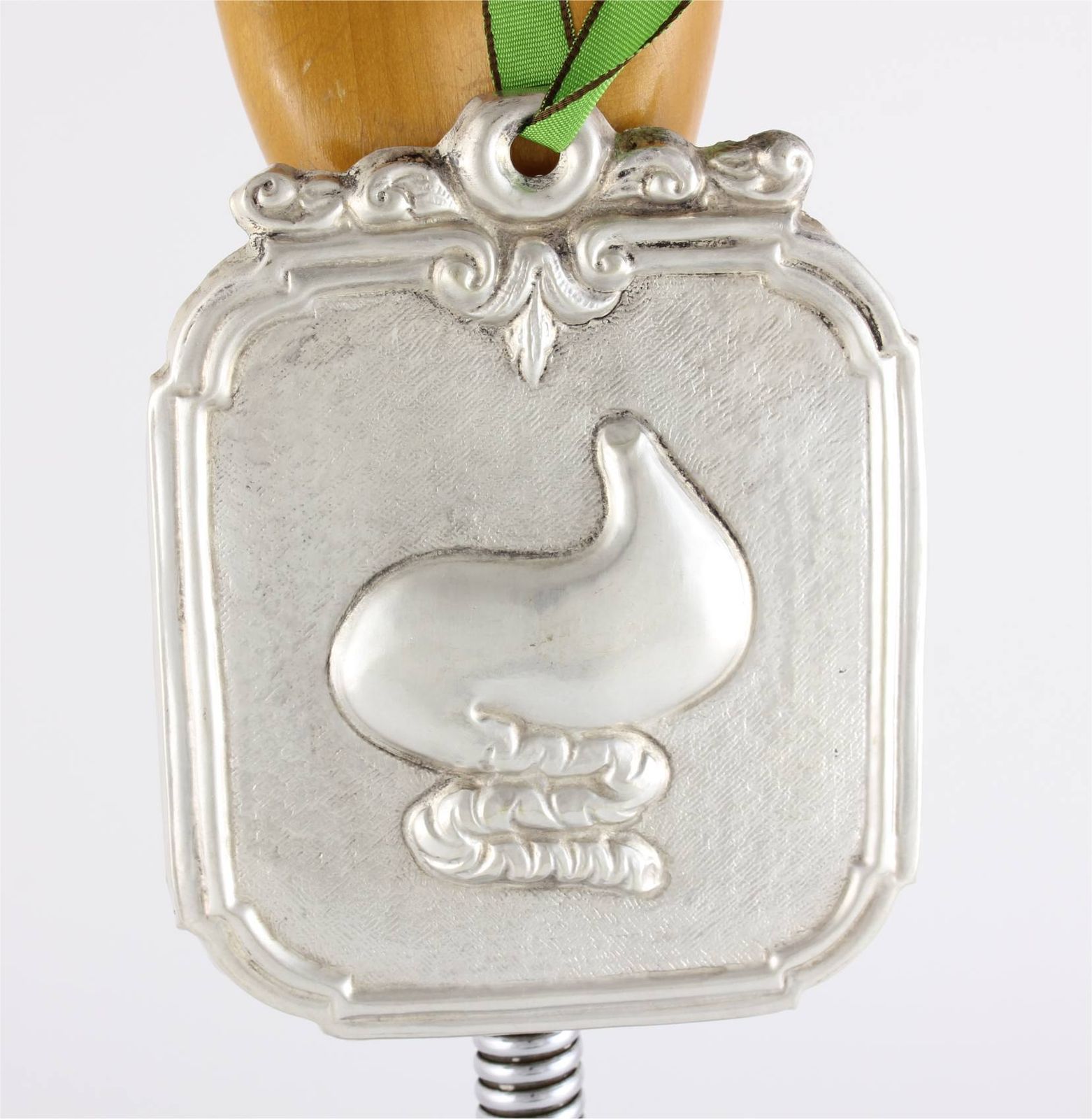 125.0 Stomach & Intestines Silver Plate Ex Voto. Italian Religious Votive photo