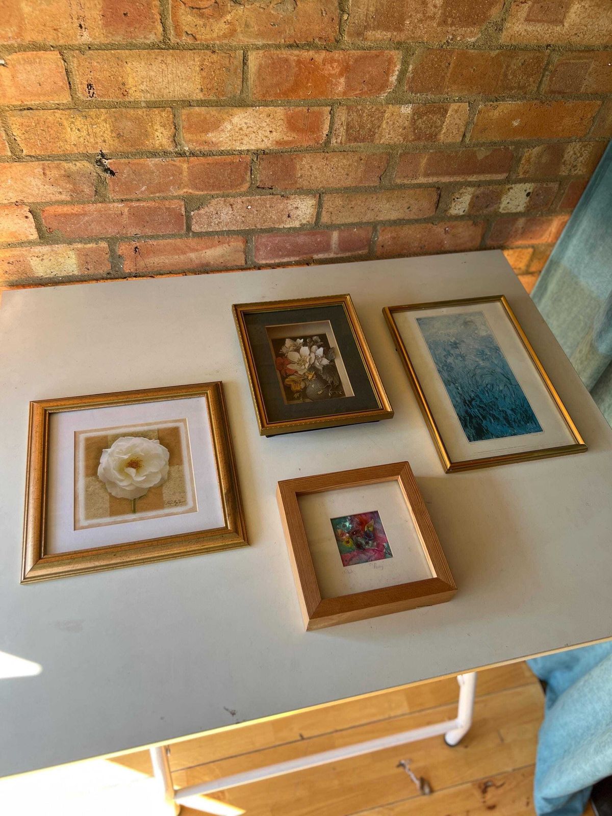 photo for sale Exquisite Four Piece Framed Floral Print Gallery Set For Elegant Home Styling