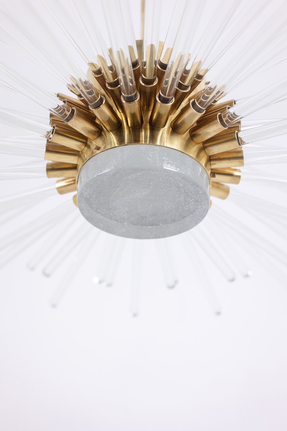 Radiant Glass Tube Chandelier. Contemporary Design. photo furniture