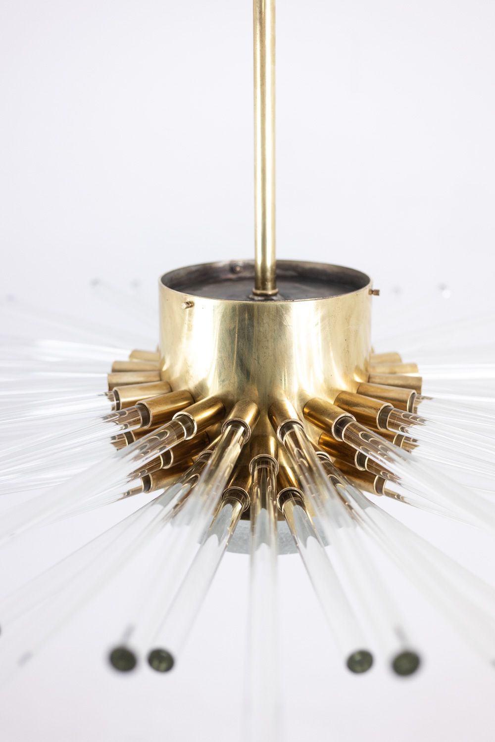 5600.0 Radiant Glass Tube Chandelier. Contemporary Design. photo