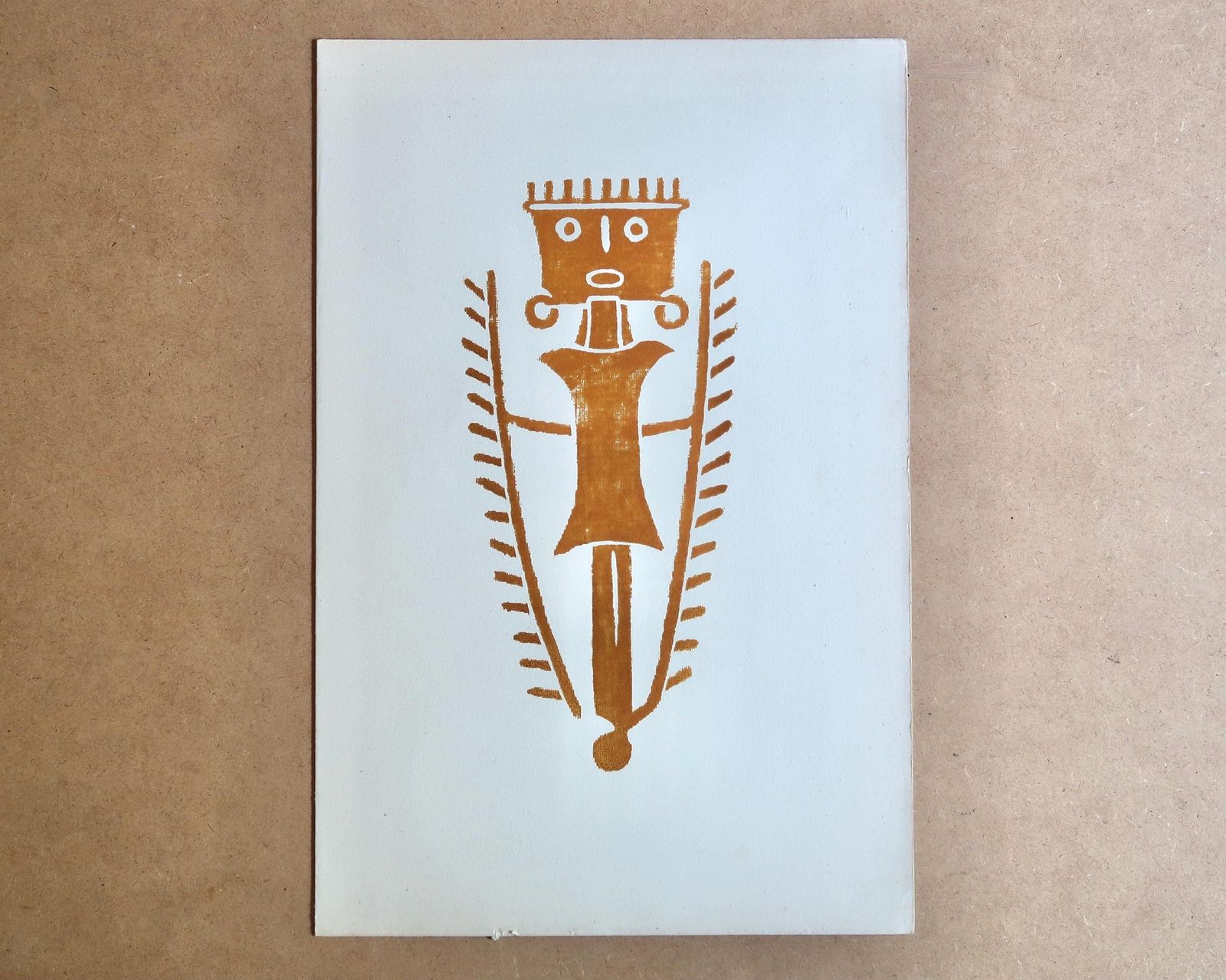 Pre Colombiaanse Prent Van Georges Arnulf, 1967 / Tolima, Calima, Quimbaya Stijl