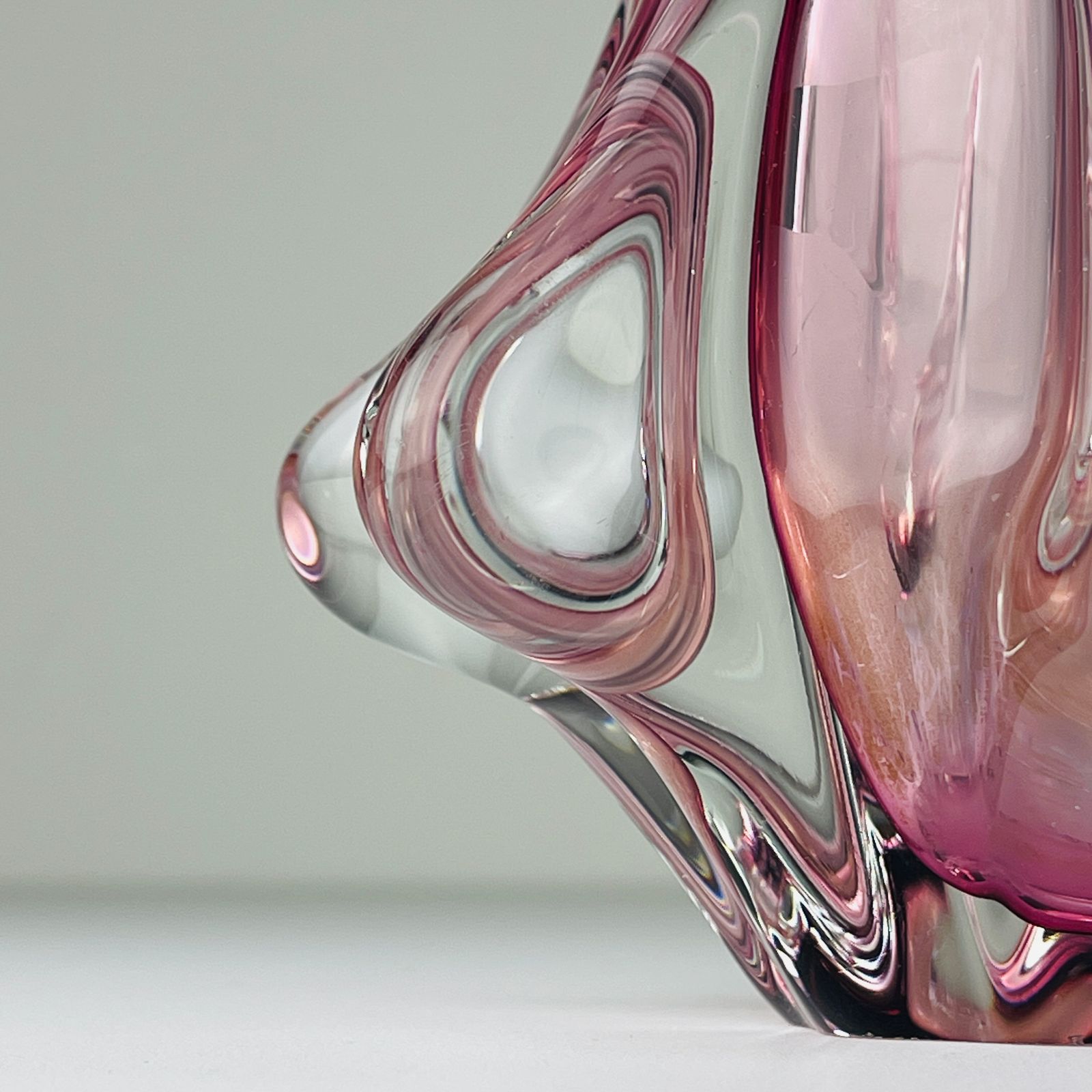 Vintage Murano Vaas Model Chambord Van Fratelli Toso, Italië, Ca. Jaren 1960 photo Woonaccessoires