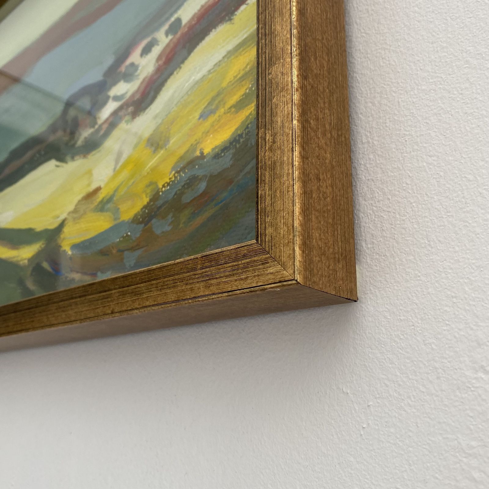 photo for sale Mid Century Modernist Landscape Painting By Ivan Jordell