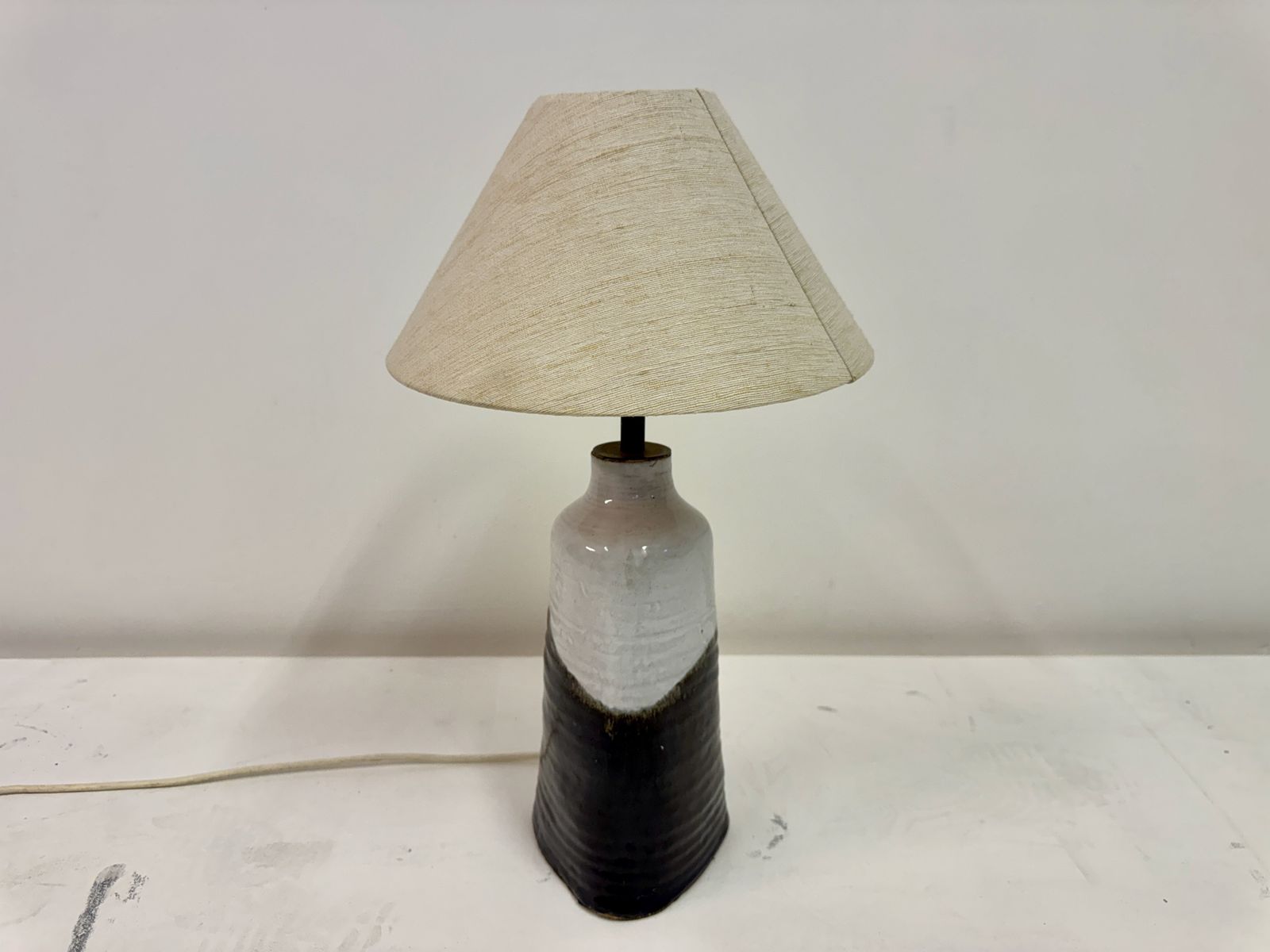 photo for sale Mid Century Glazed Pottery Table Lamp, 1960s