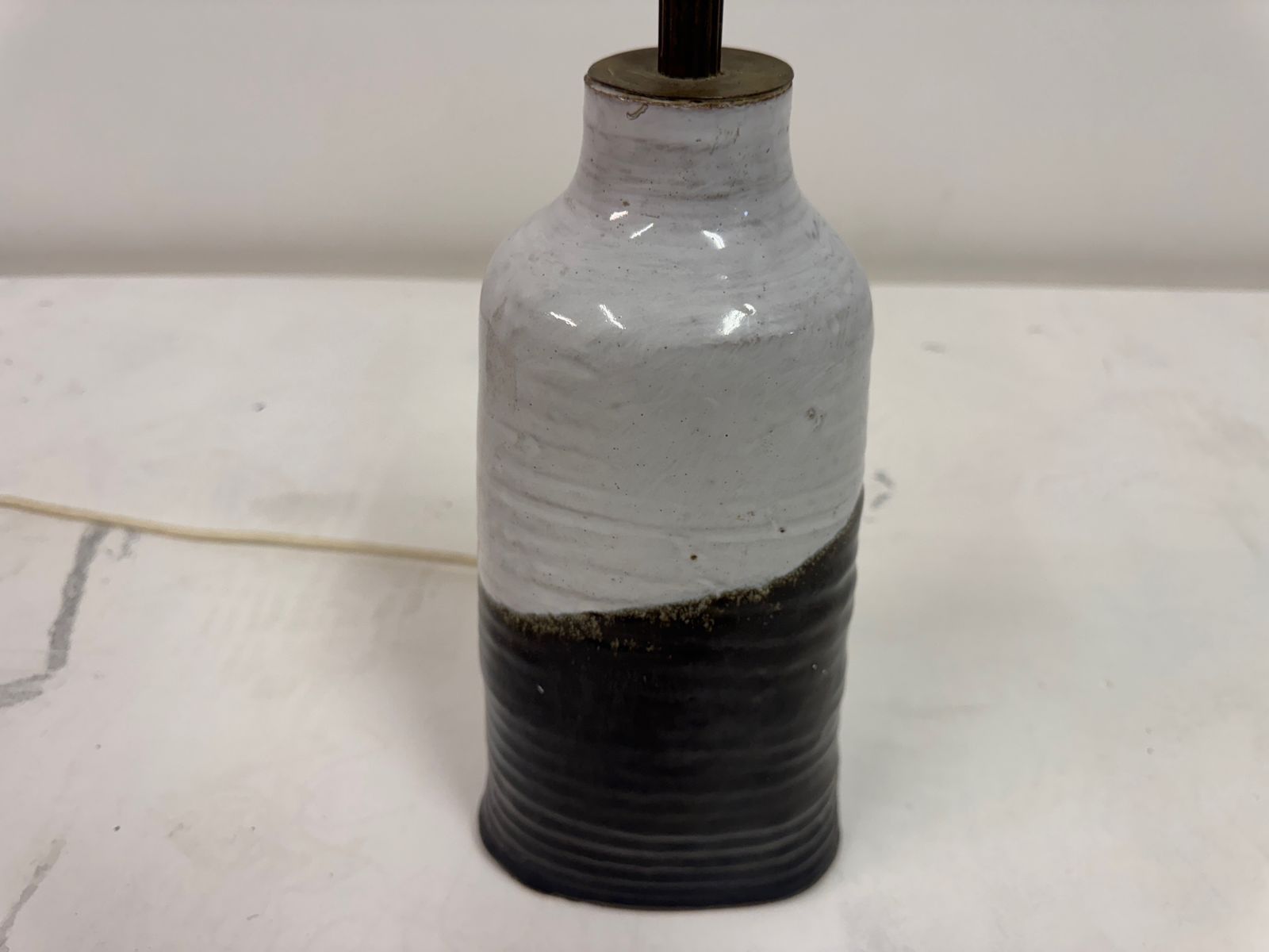 Lighting Mid Century Glazed Pottery Table Lamp, 1960s photo