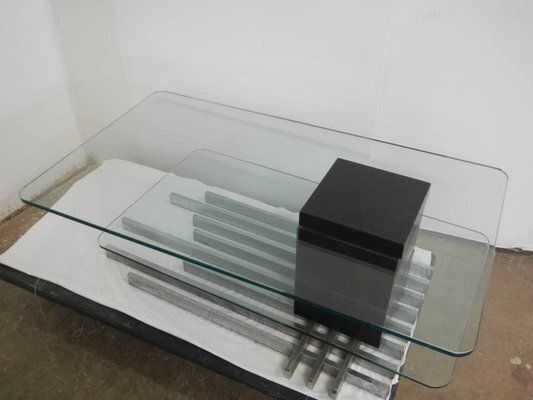 Tempered Glass Coffee Table By Vittorio Dassi, 1960s photo furniture