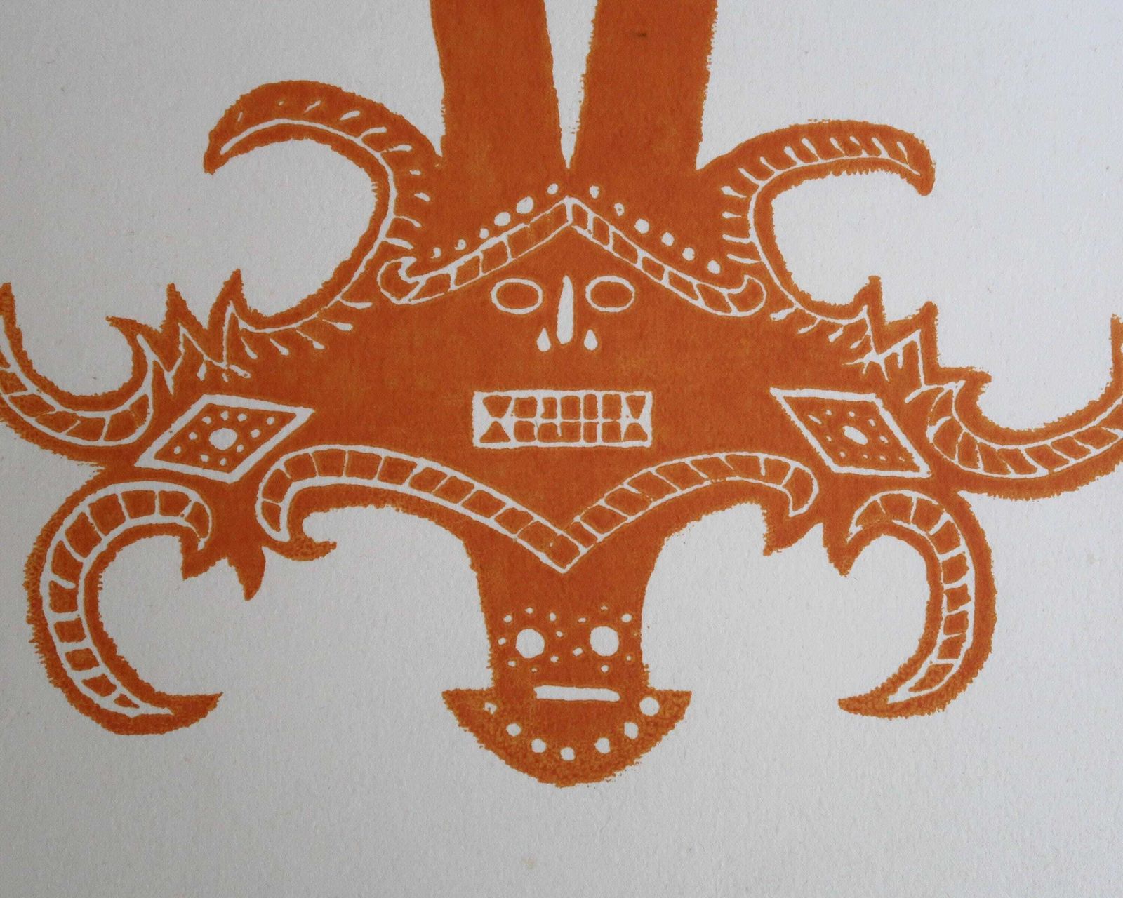 Original Pre Colombian Print By Georges Arnulf, 1967 / Tolima, Calima, Quimbaya Style photo furniture