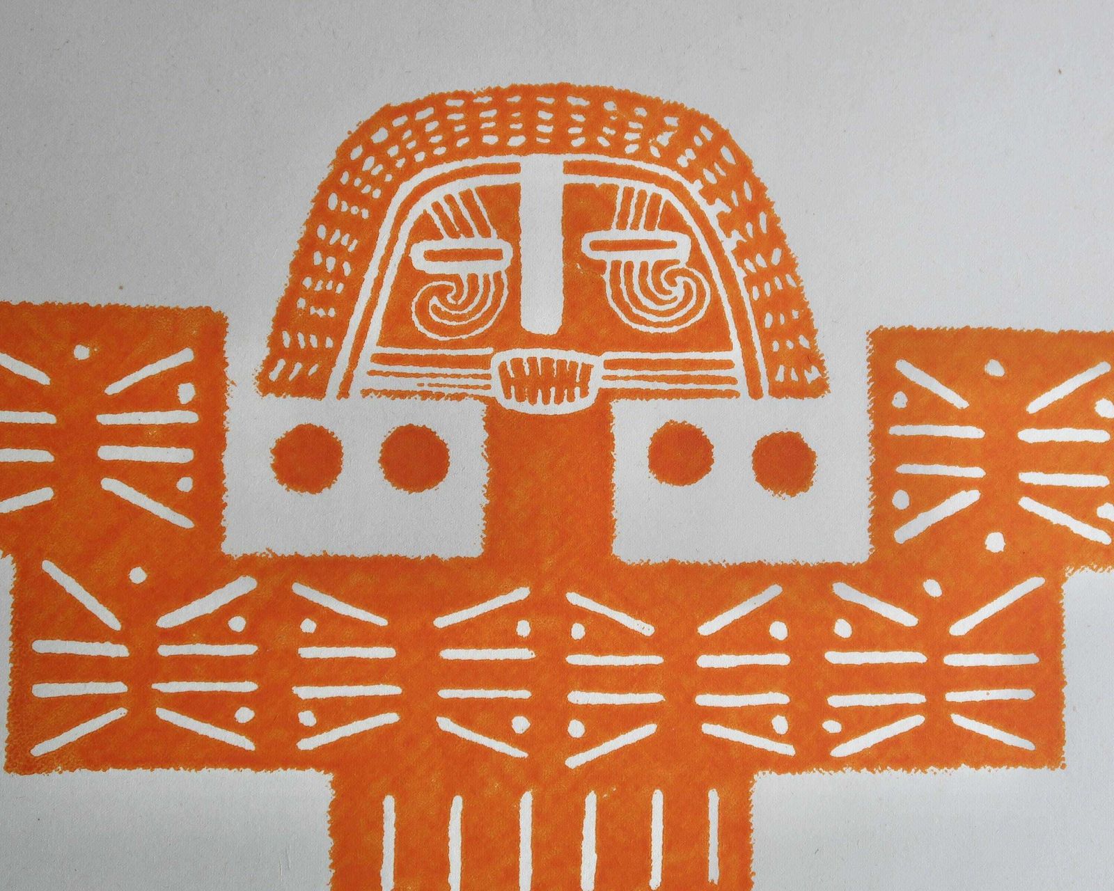 Pre Colombiaanse Prent Van Georges Arnulf, 1967 / Tolima, Calima, Quimbaya Stijl photo furniture