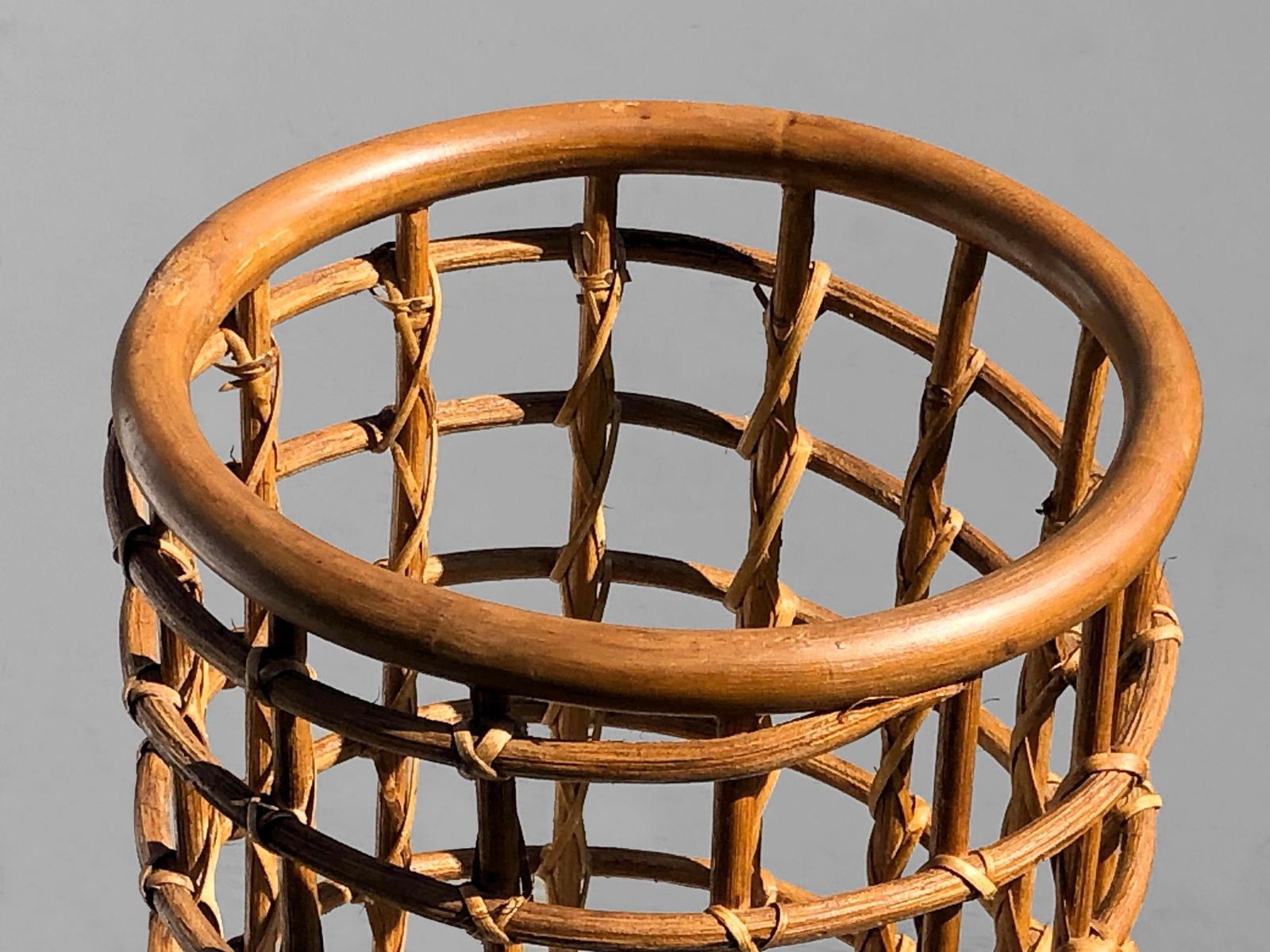 Brutalist Modernist Basket In The Style Of Audoux Minnet, France 1950 photo 1064.0