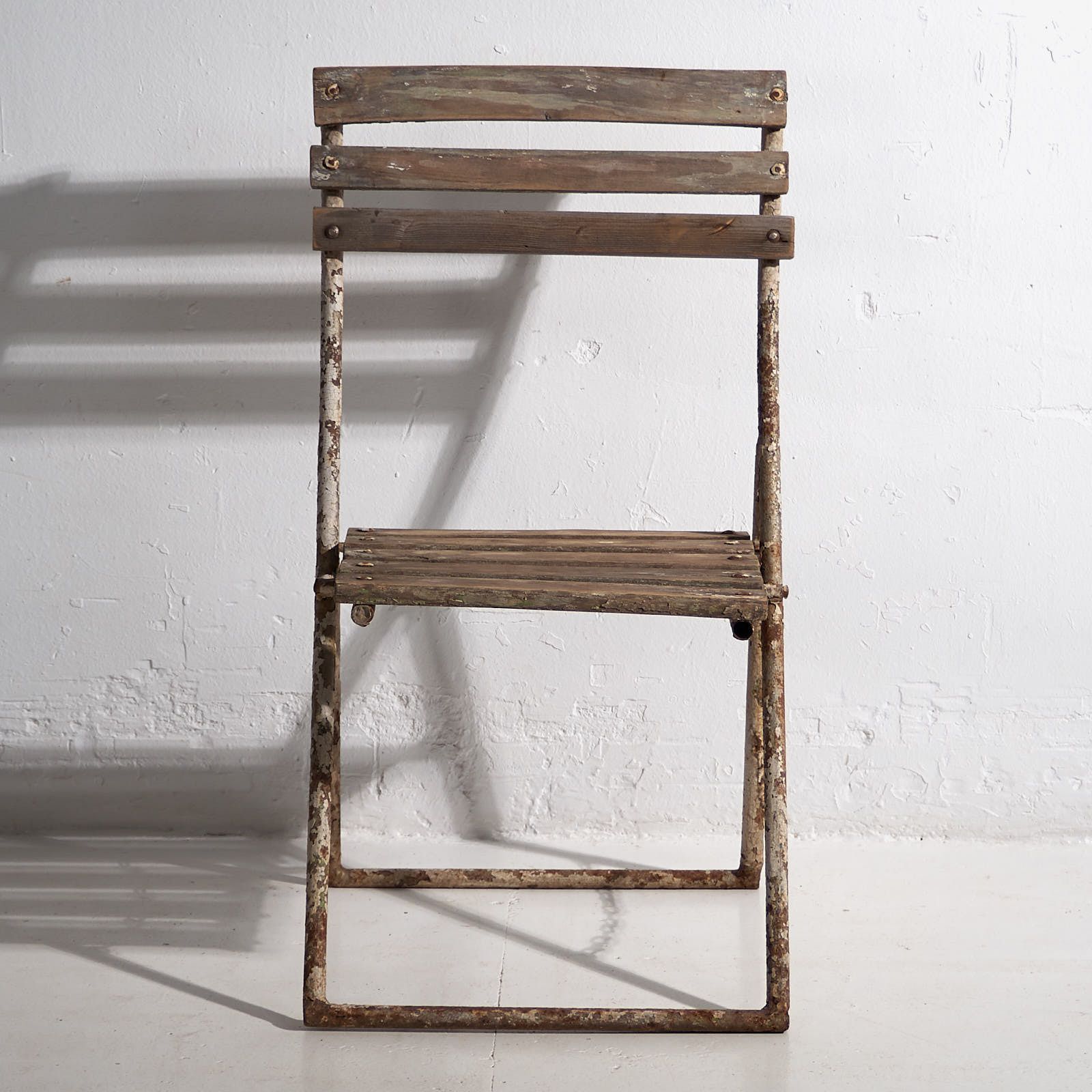 Antique Garden Folding Chairs (C.1920). Set Of 2 Pieces photo for sale
