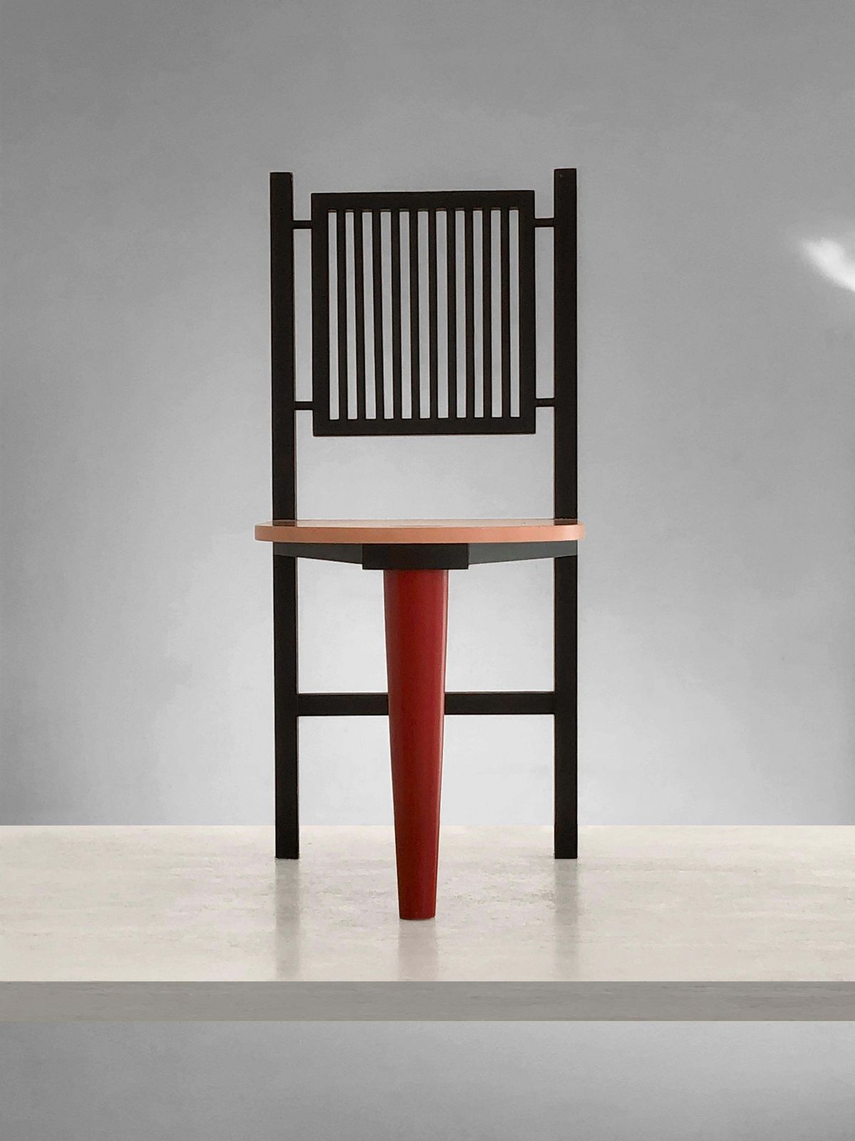Postmodern Memphis Sculptural Chair, In The Style Of Pierre Sala, France 1980 photo furniture