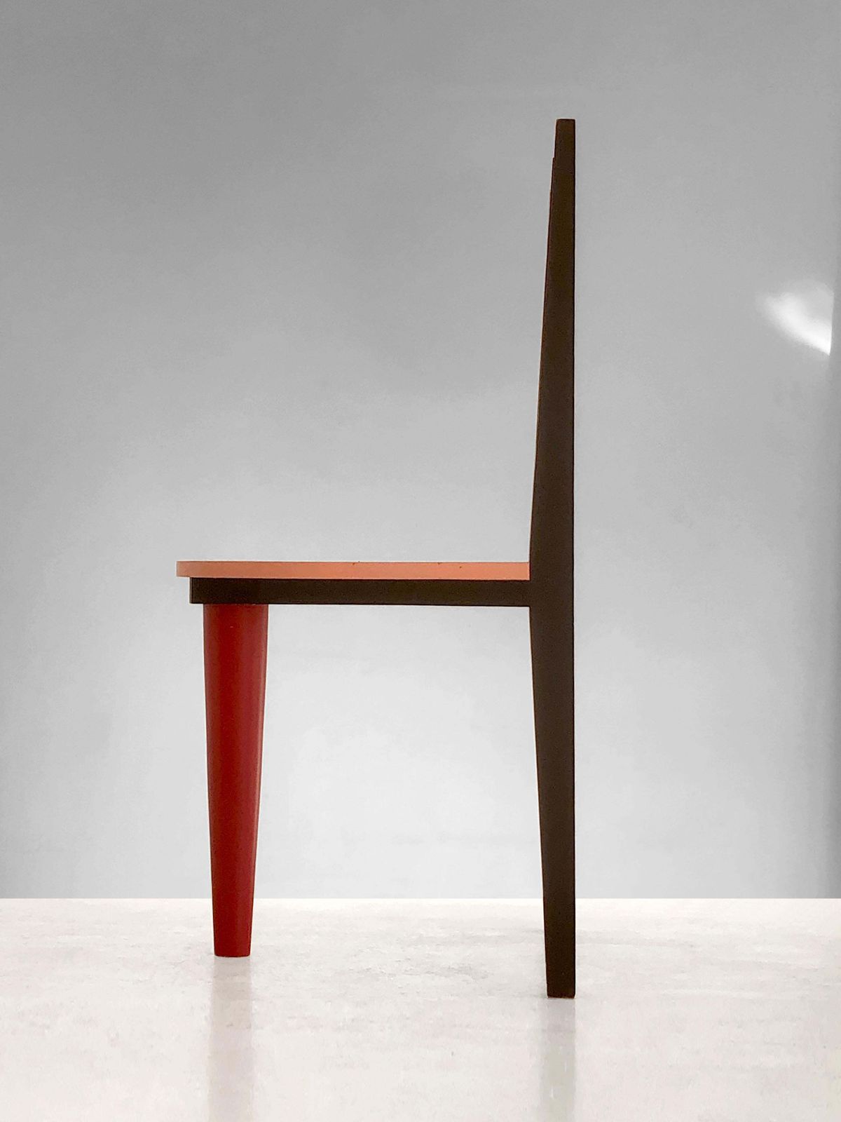 Furniture Postmodern Memphis Sculptural Chair, In The Style Of Pierre Sala, France 1980 photo