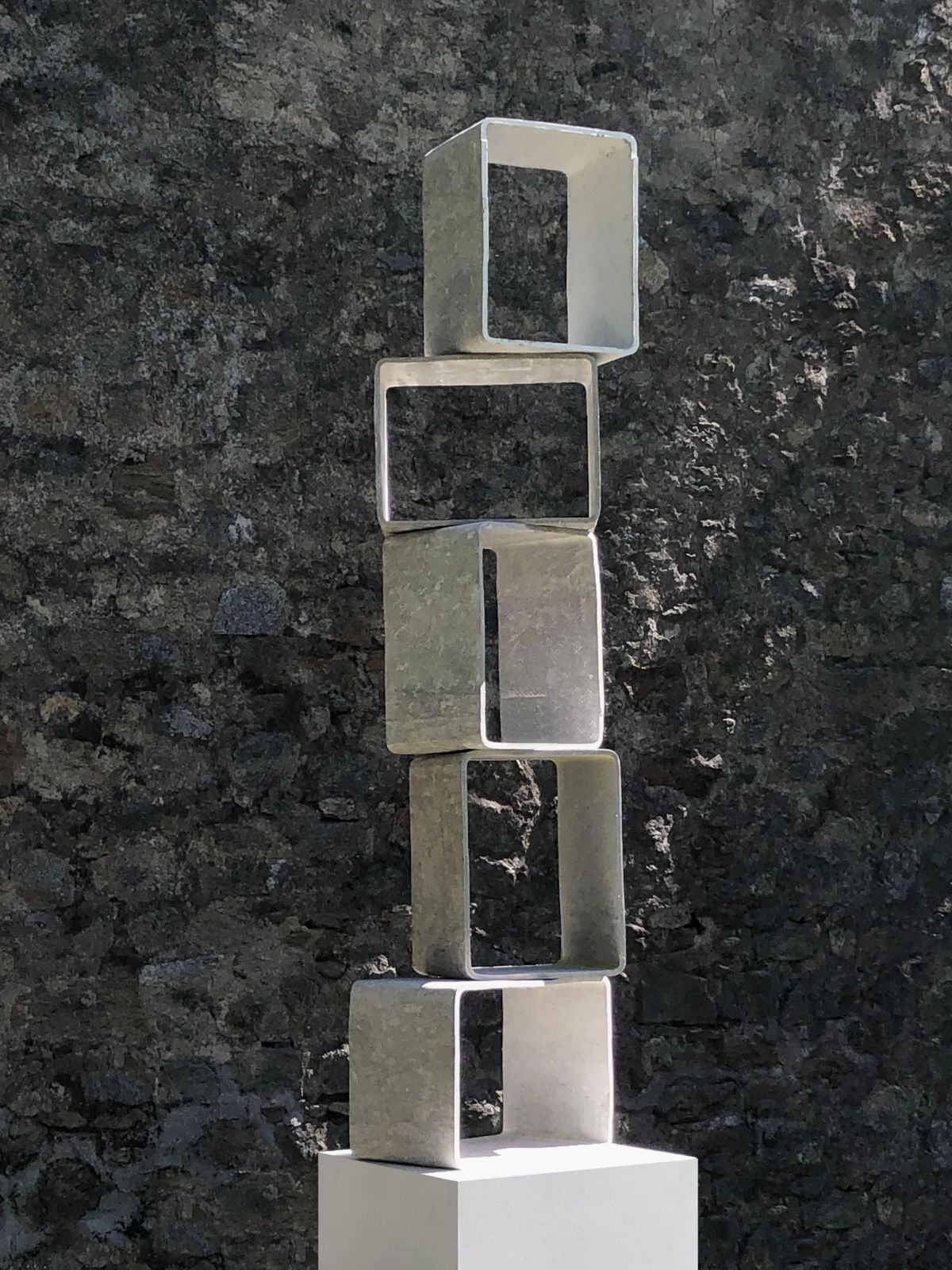 Set Of 5 Space Age Concrete Bookcases By Willy Guhl For Eternit, Switzerland, 1970 photo vintage