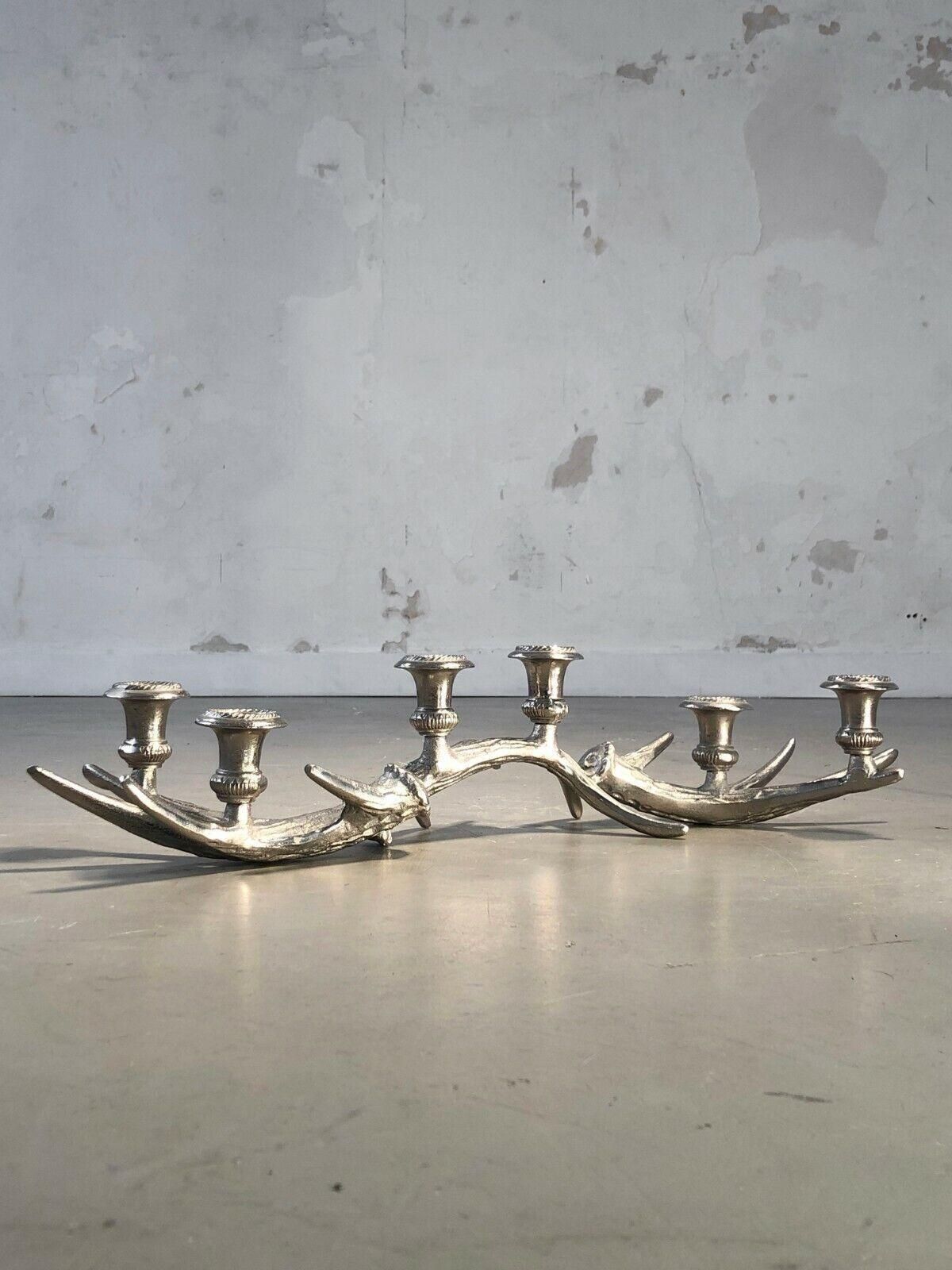 Neoclassic Shabby Chic Candelabra Candlestick, France 1970 photo furniture