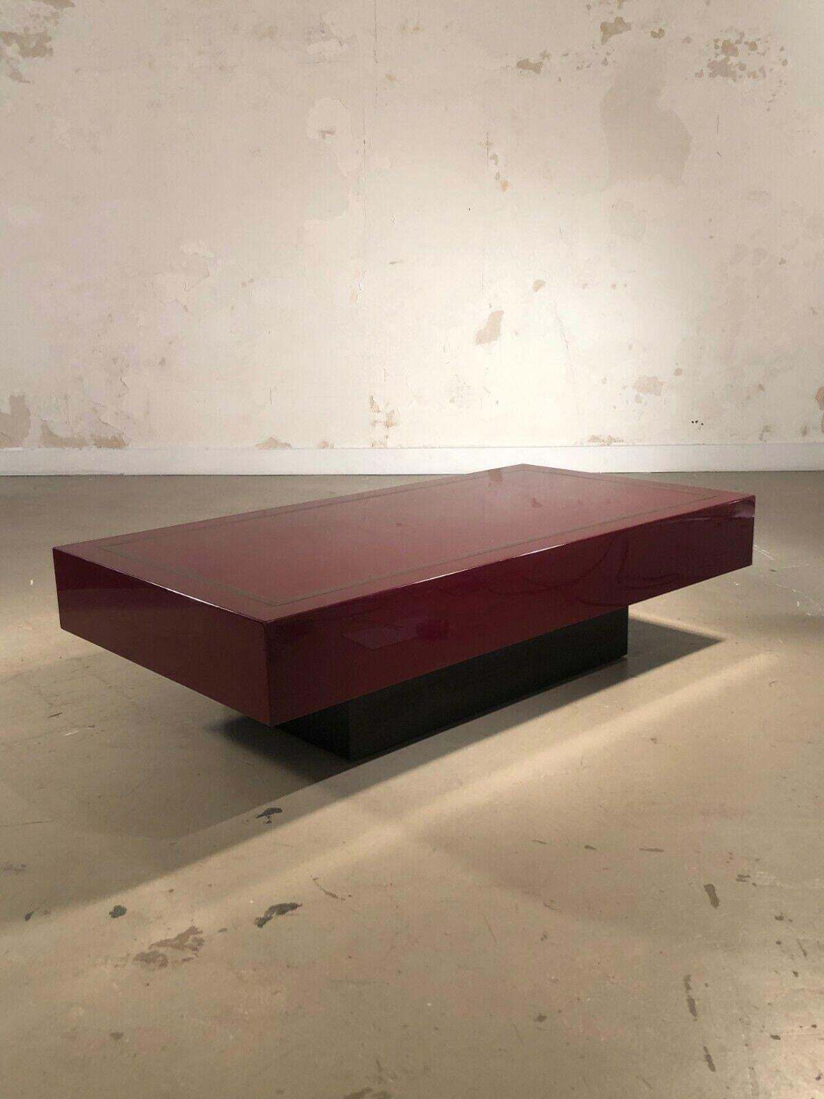 Neoclassical Shabby Chic Lacquered Coffee Table By Jean Claude Mahey France 1970 photo vinterior