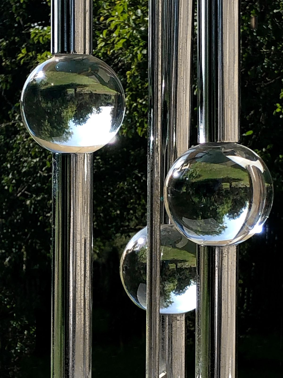 Luxurious Lamp Séventies Space Age Table, In The Maison Charles Style, France 1970 photo vintage