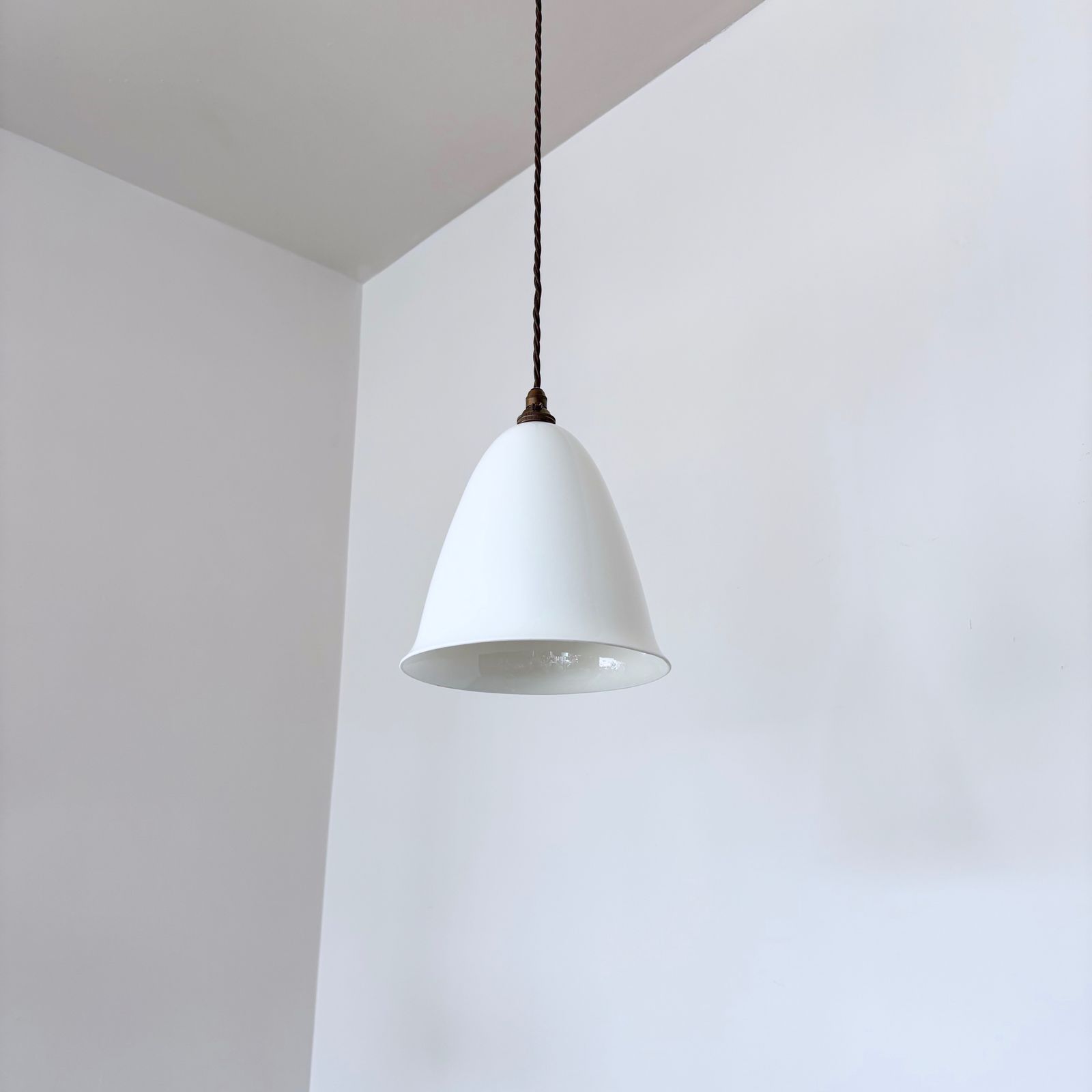 Ceramic White Shade Pendant photo for sale