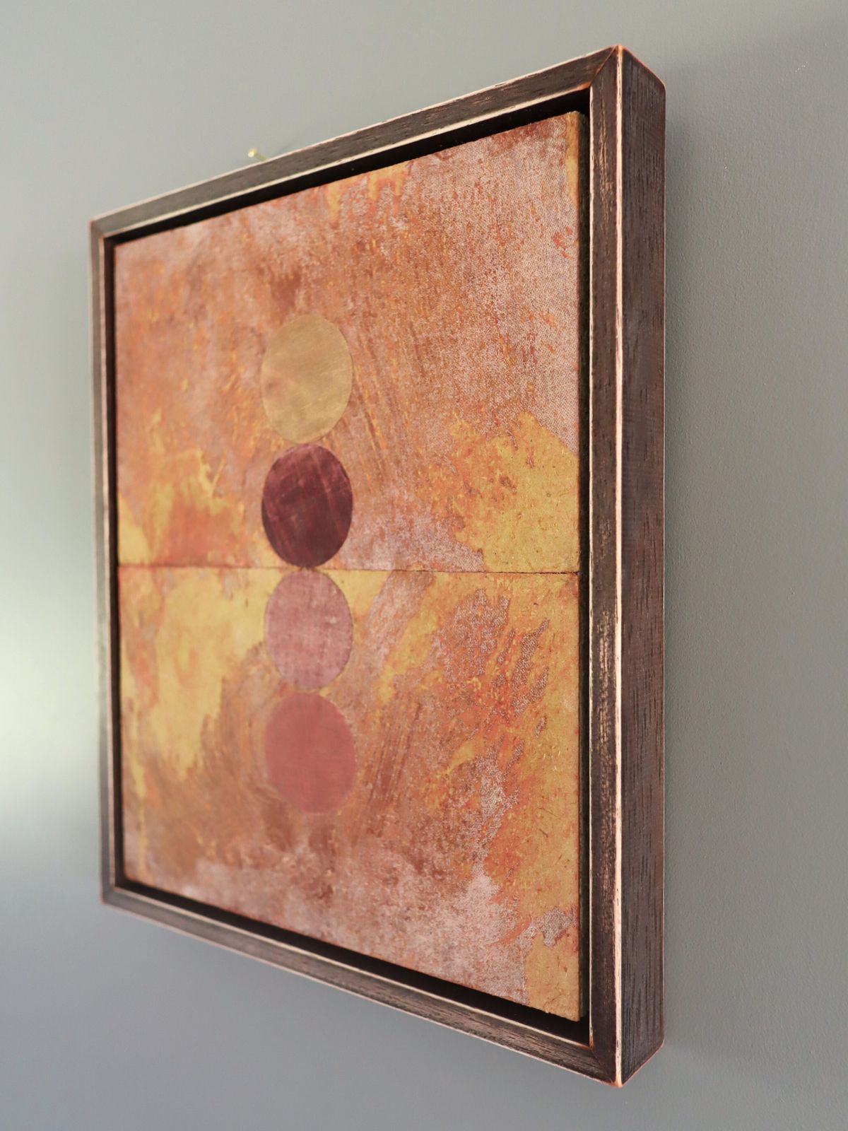Geometric Collage With 4 Circles,  Oil Painting photo 418.0