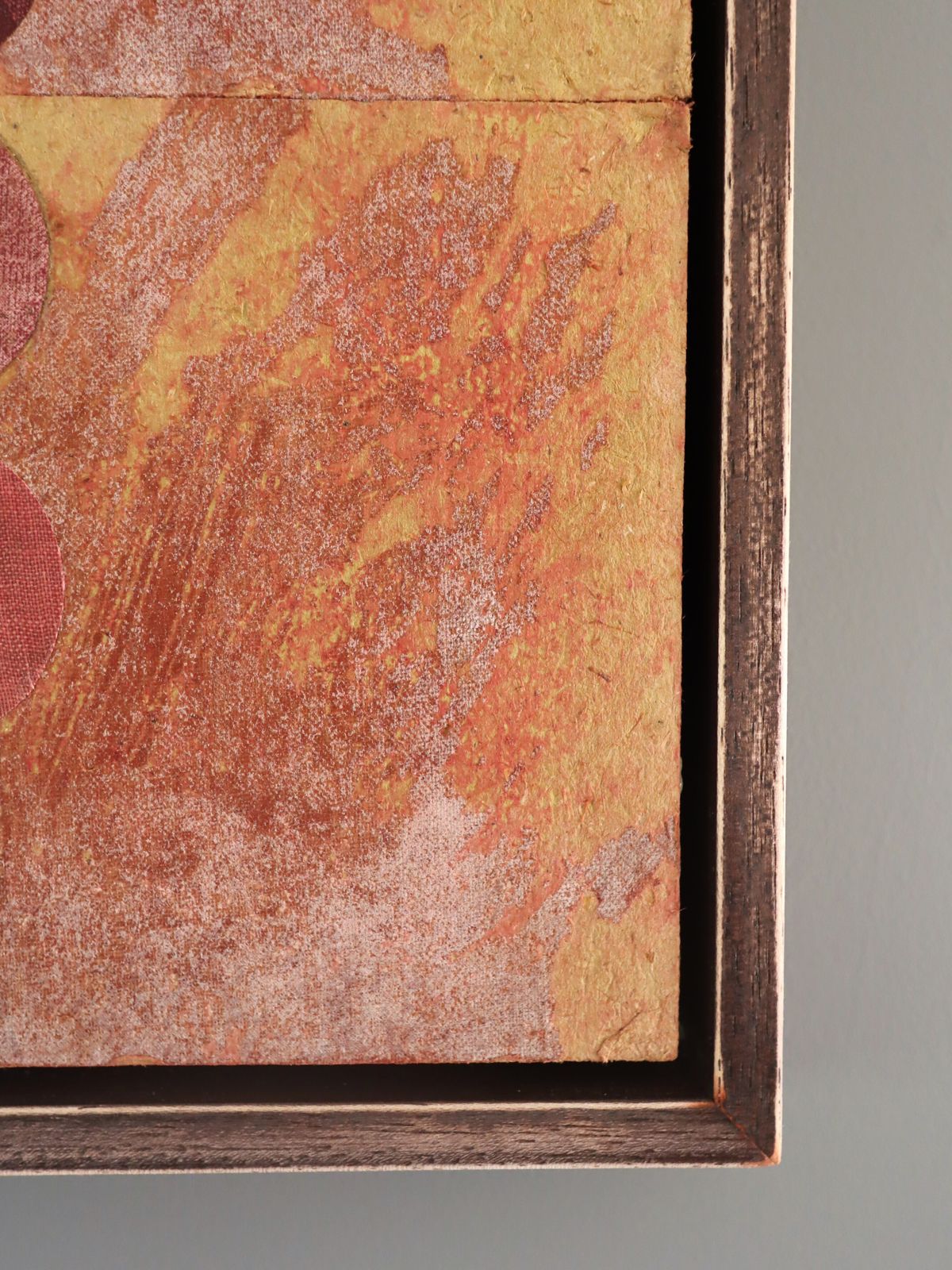Geometric Collage With 4 Circles,  Oil Painting photo vinterior