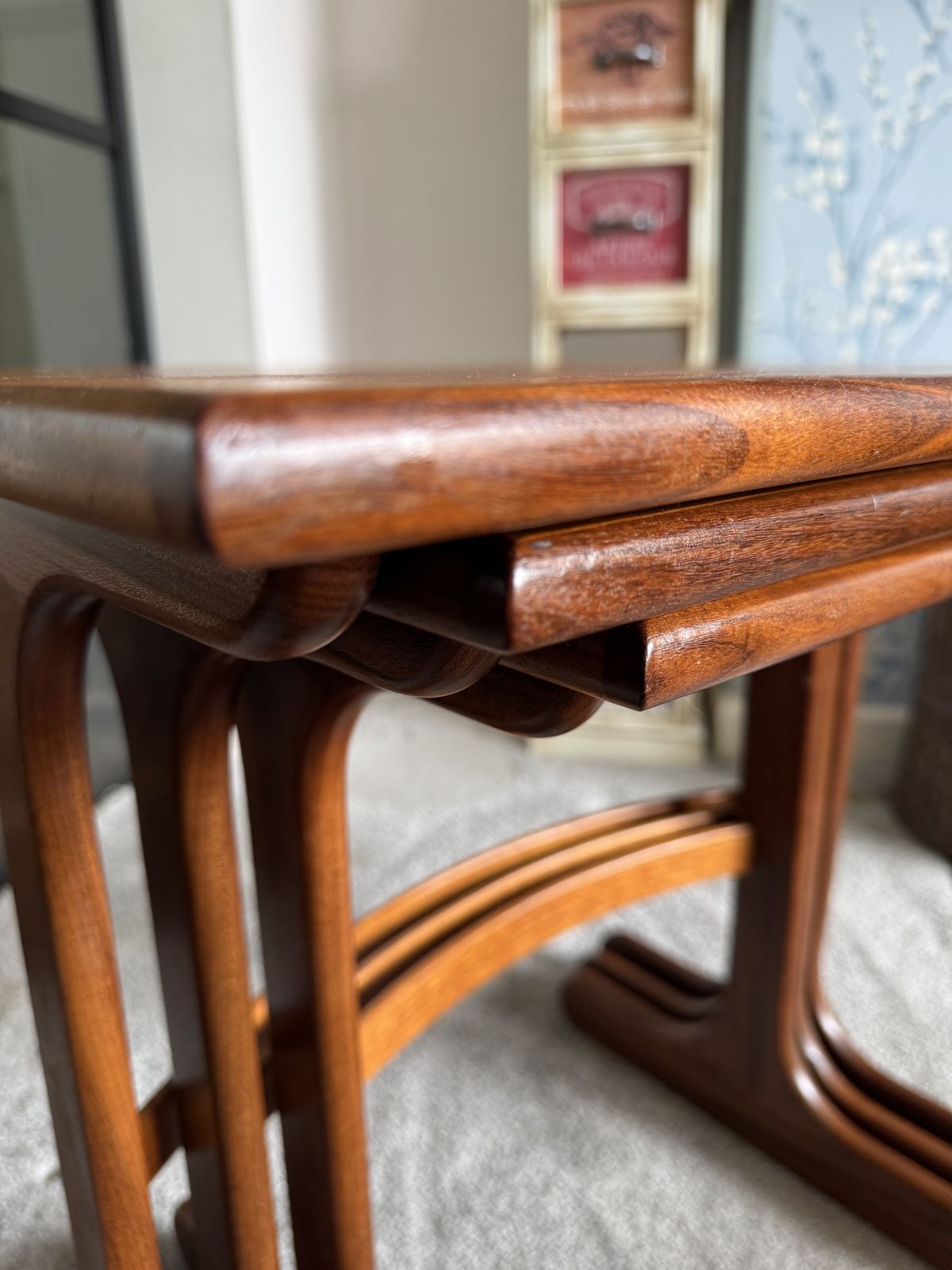 G Plan Fresco Mid Century Teak Nest Of Tables 1960 photo vintage