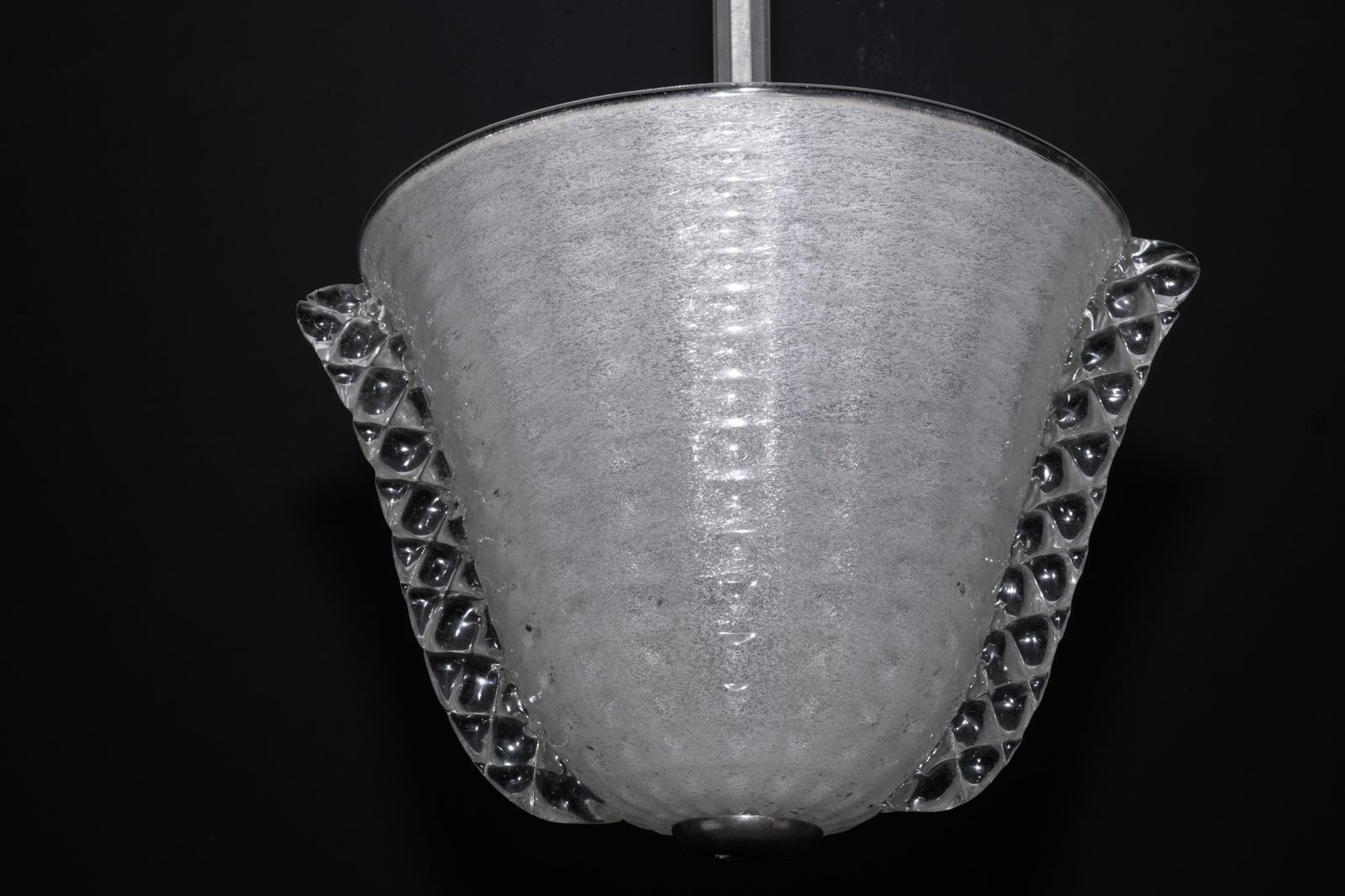 5850.0 Rare Art Deco Ercole Barovier Chandelier In Pulegoso Murano Glass. Italy 1940s photo