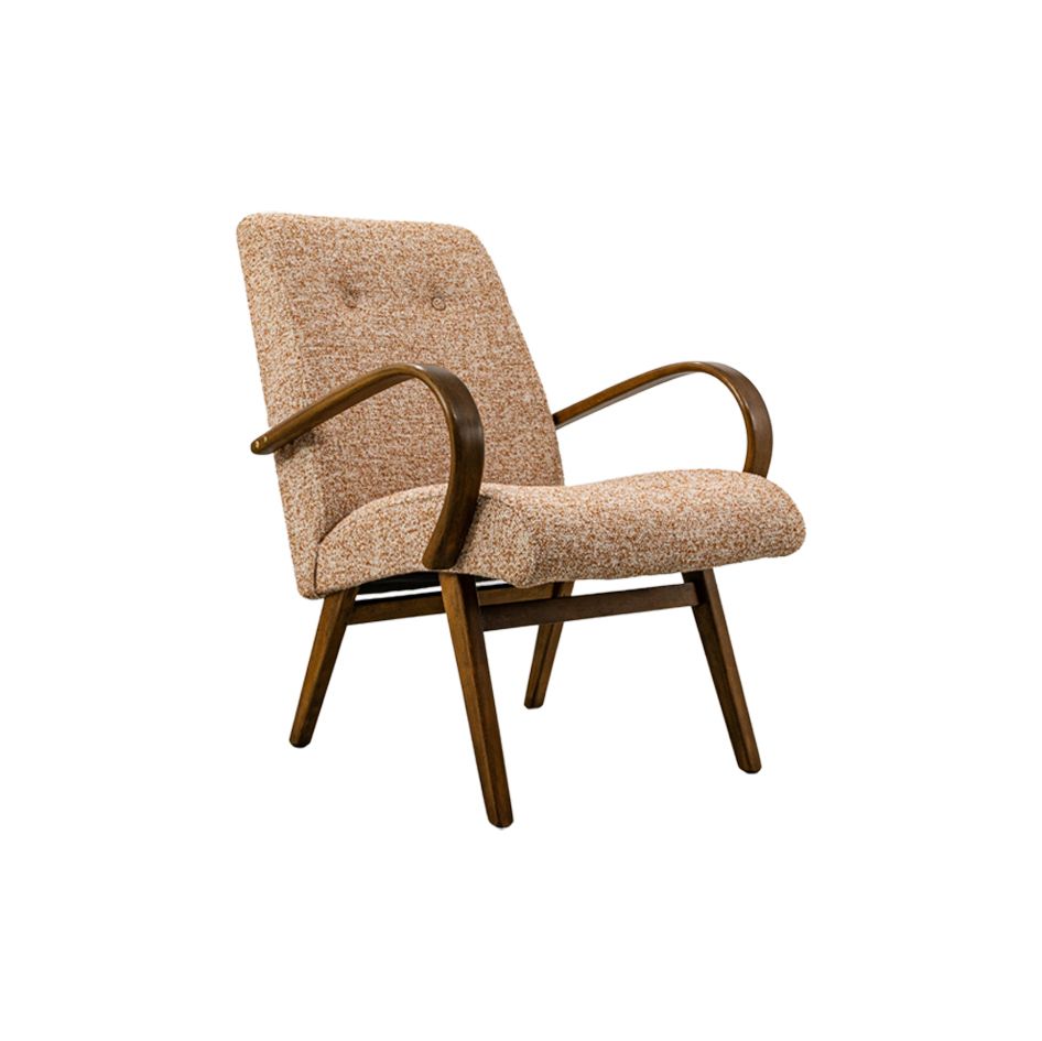 Mid Century Armchair Model 53 By J šmidek For Ton, 1960s