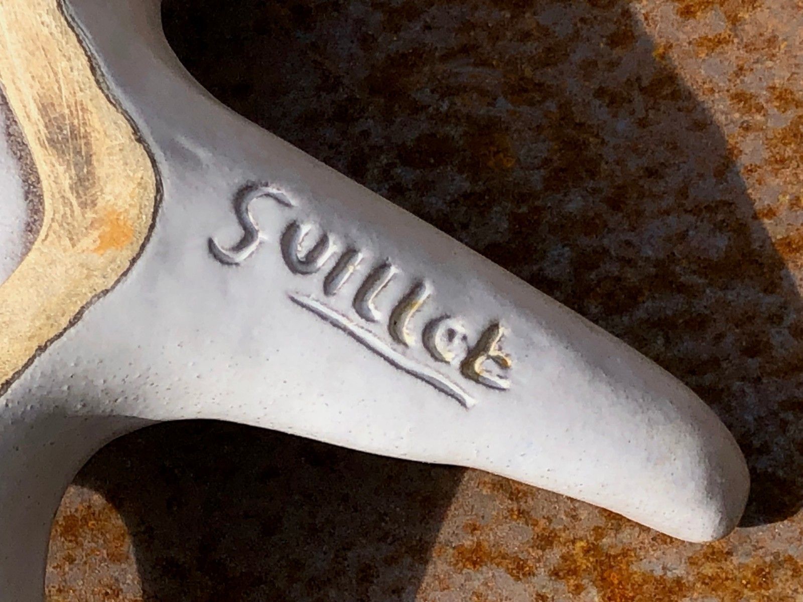 Home Decor 1950 Guillot Vallauris Pocket Empty Ceramic Ashtray Modernist Free Form photo