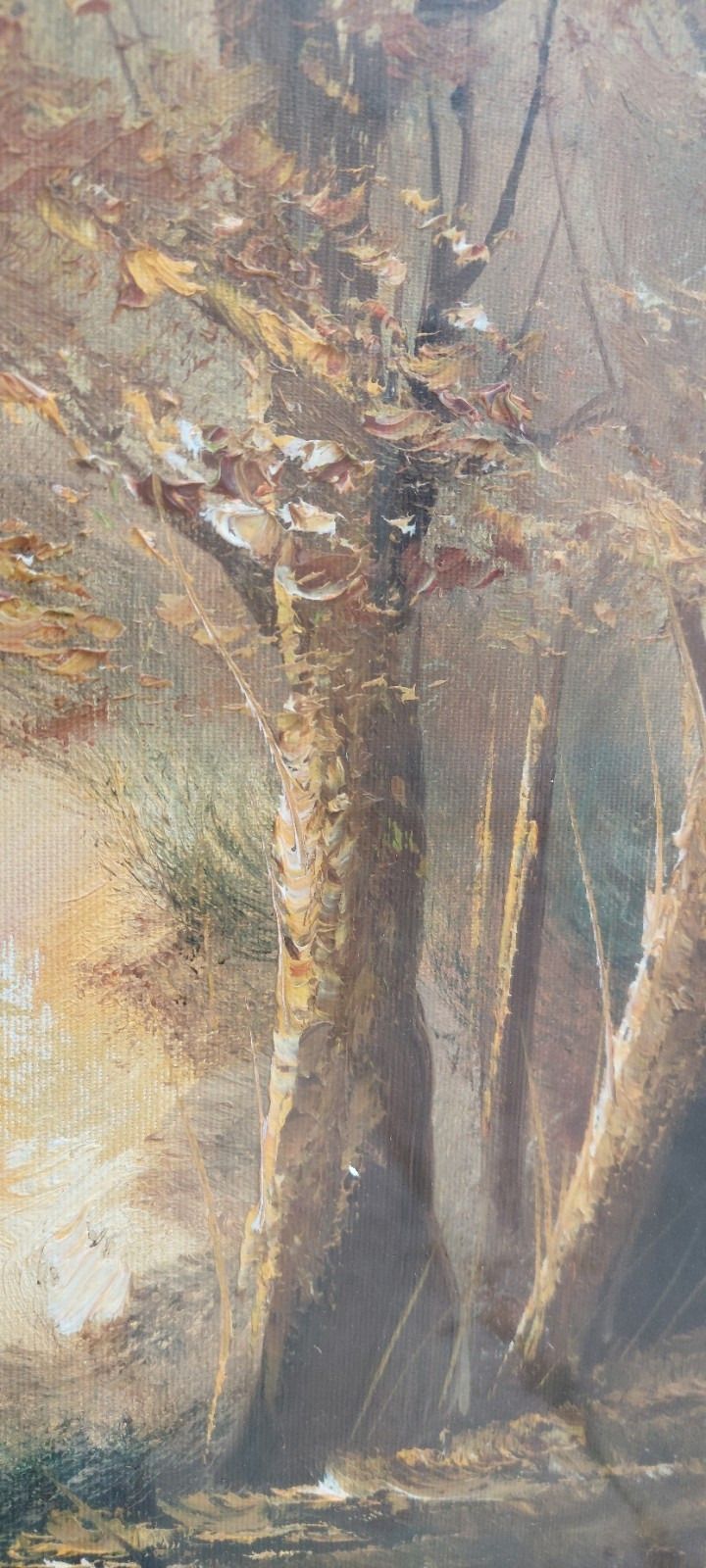Oil Painting On Canvas Landscape 50x70s 60s/70s photo for sale