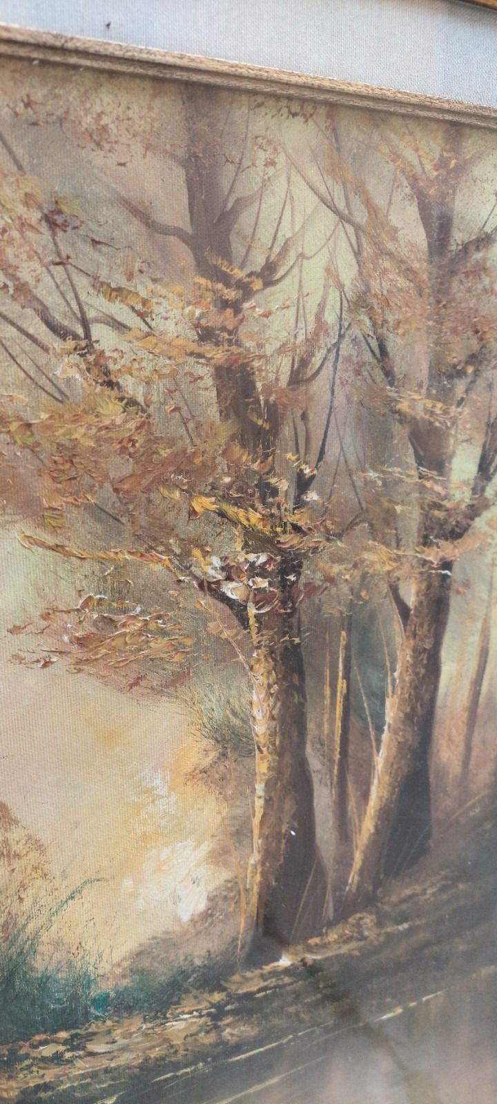 Oil Painting On Canvas Landscape 50x70s 60s/70s photo buy