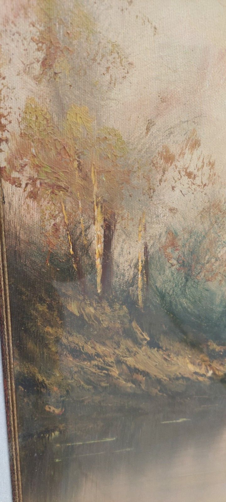 Oil Painting On Canvas Landscape 50x70s 60s/70s photo vintage