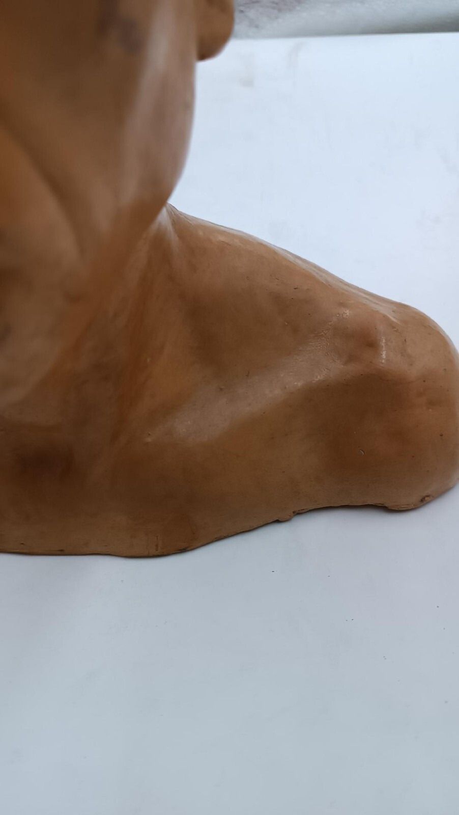 Half Bust Sculpture Manly Portrait Dated 1946 Vincenzi Cesarino (1914 2011 photo 345.0