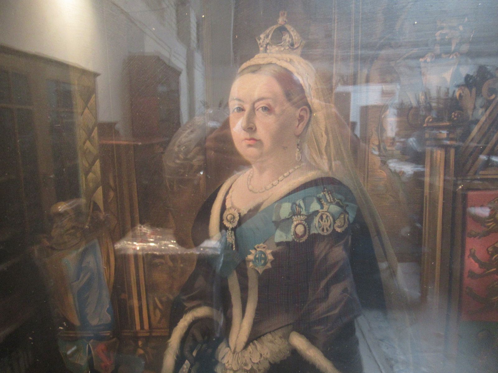 Large Colour Picture   Of Queen   Victoria    Dating From Around 1900 photo 145.0