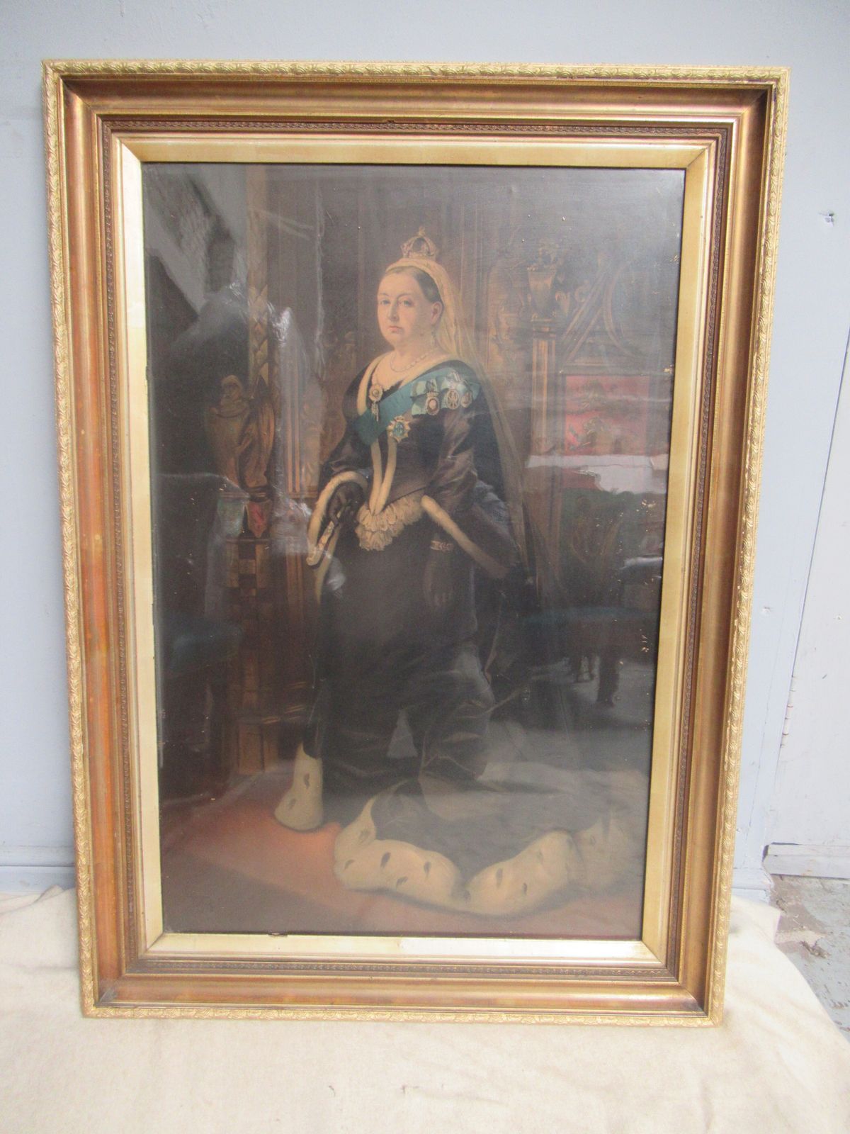 Large Colour Picture   Of Queen   Victoria    Dating From Around 1900