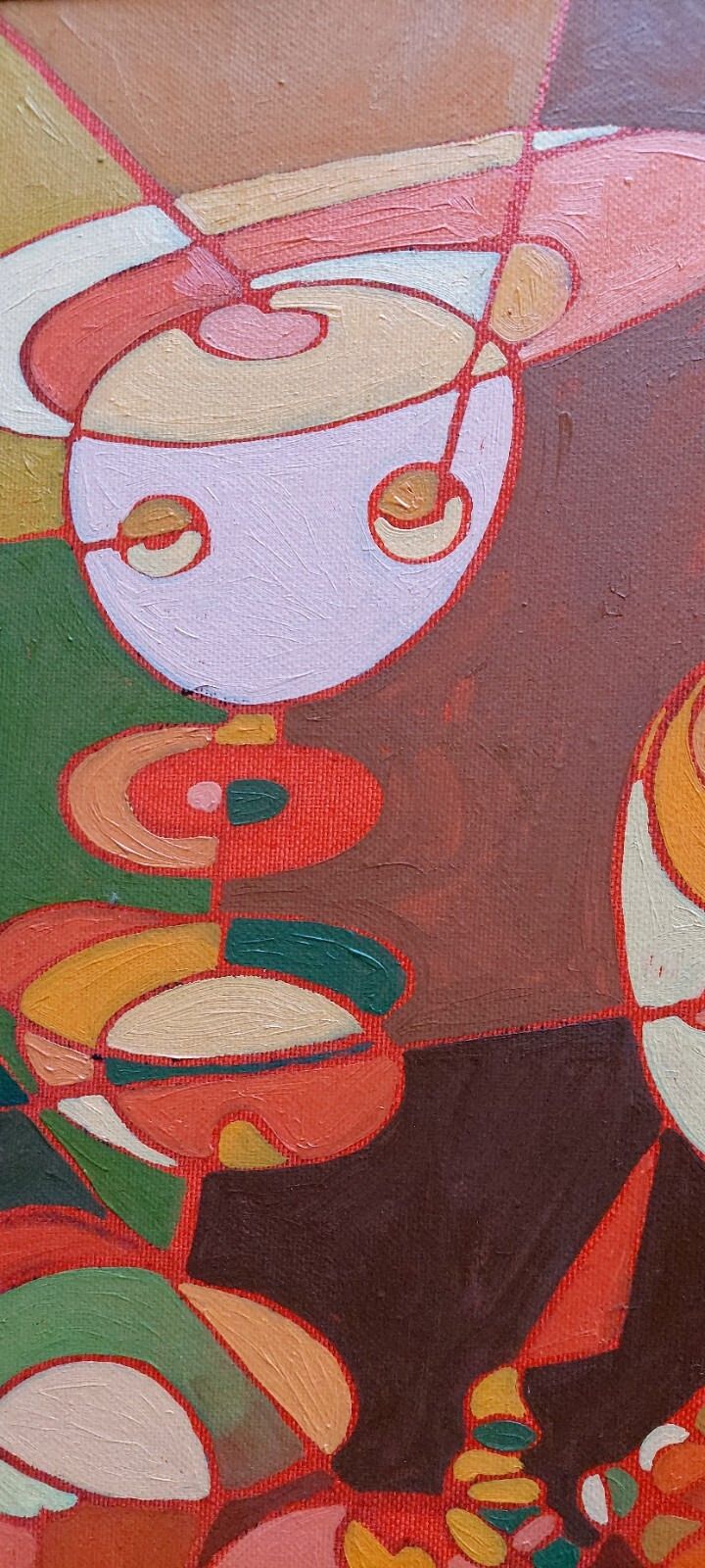 Franco Danceri 1993 Abstract Painting Oil On Canvas photo vinterior