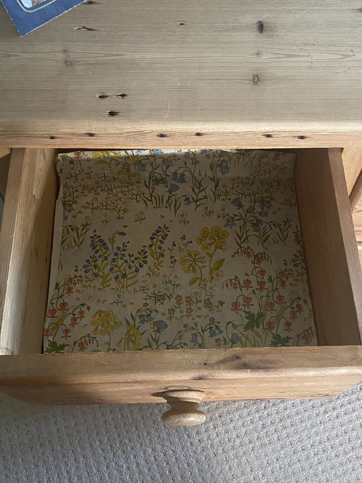 Antique Pine 2+2 Chest Of Drawers In Great Condition photo for sale