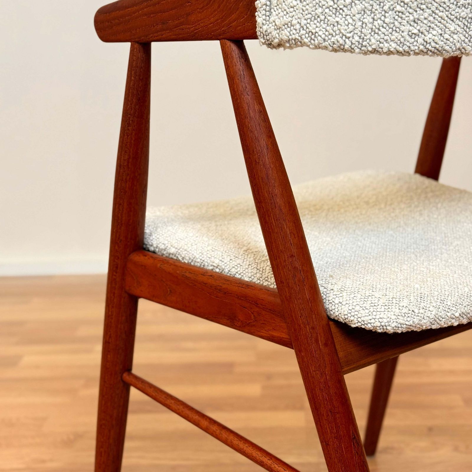 Set Of 4 Chairs In Teak, By Ejner Larsen & Aksel Bender Madsen, 1950s 60s, Denmark photo buy