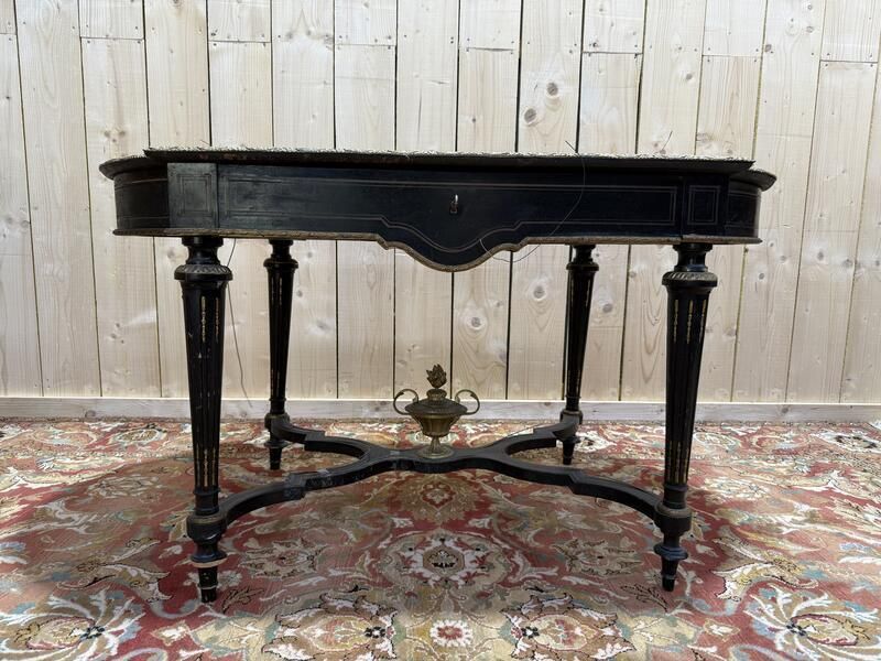 Bureau   Consile D'entrée époque Napoléon III En Bois Noirci photo Furniture