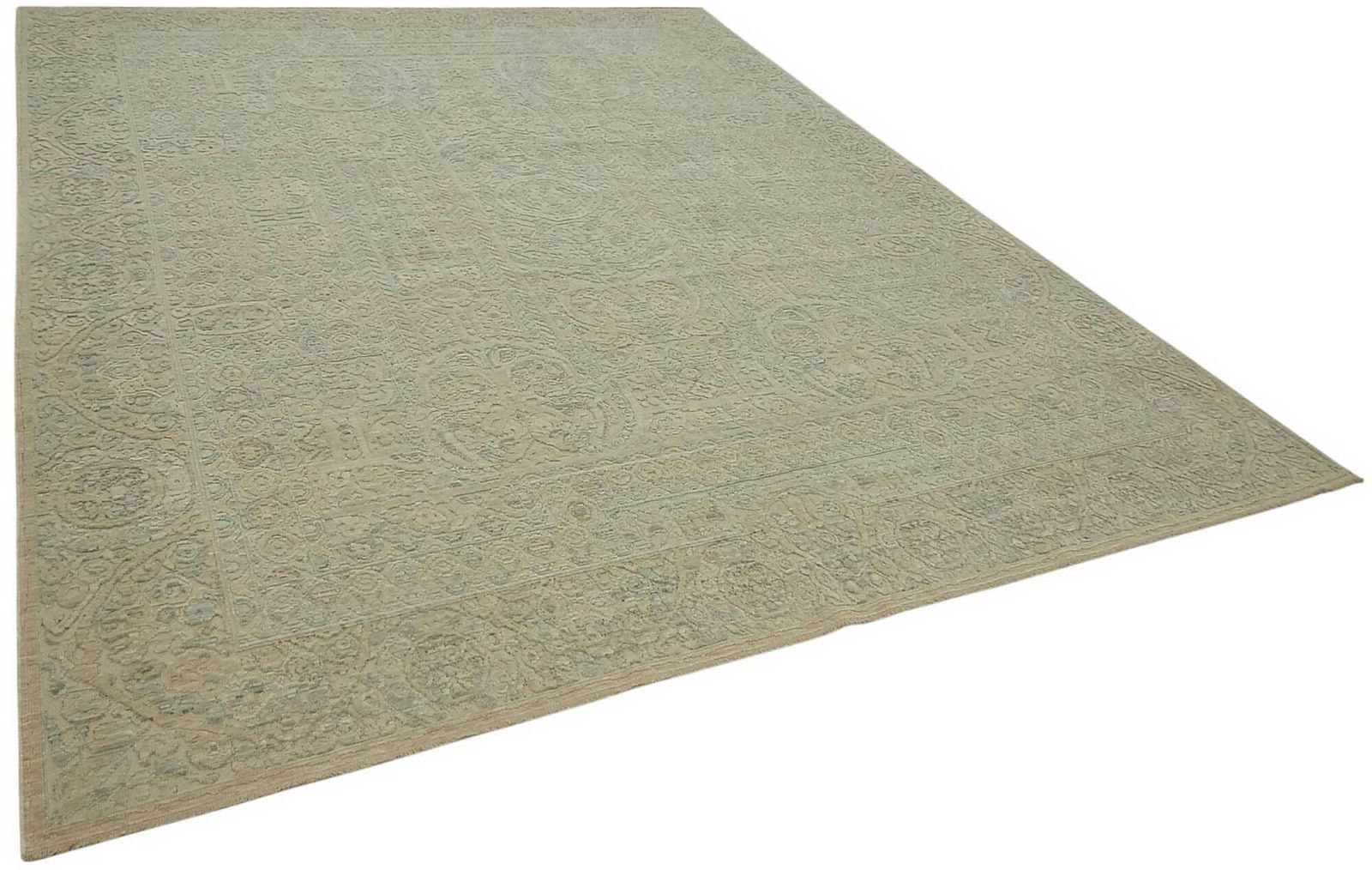 Hand Loom Wool Oushak Rug 277 Cm X 350 Cm photo furniture