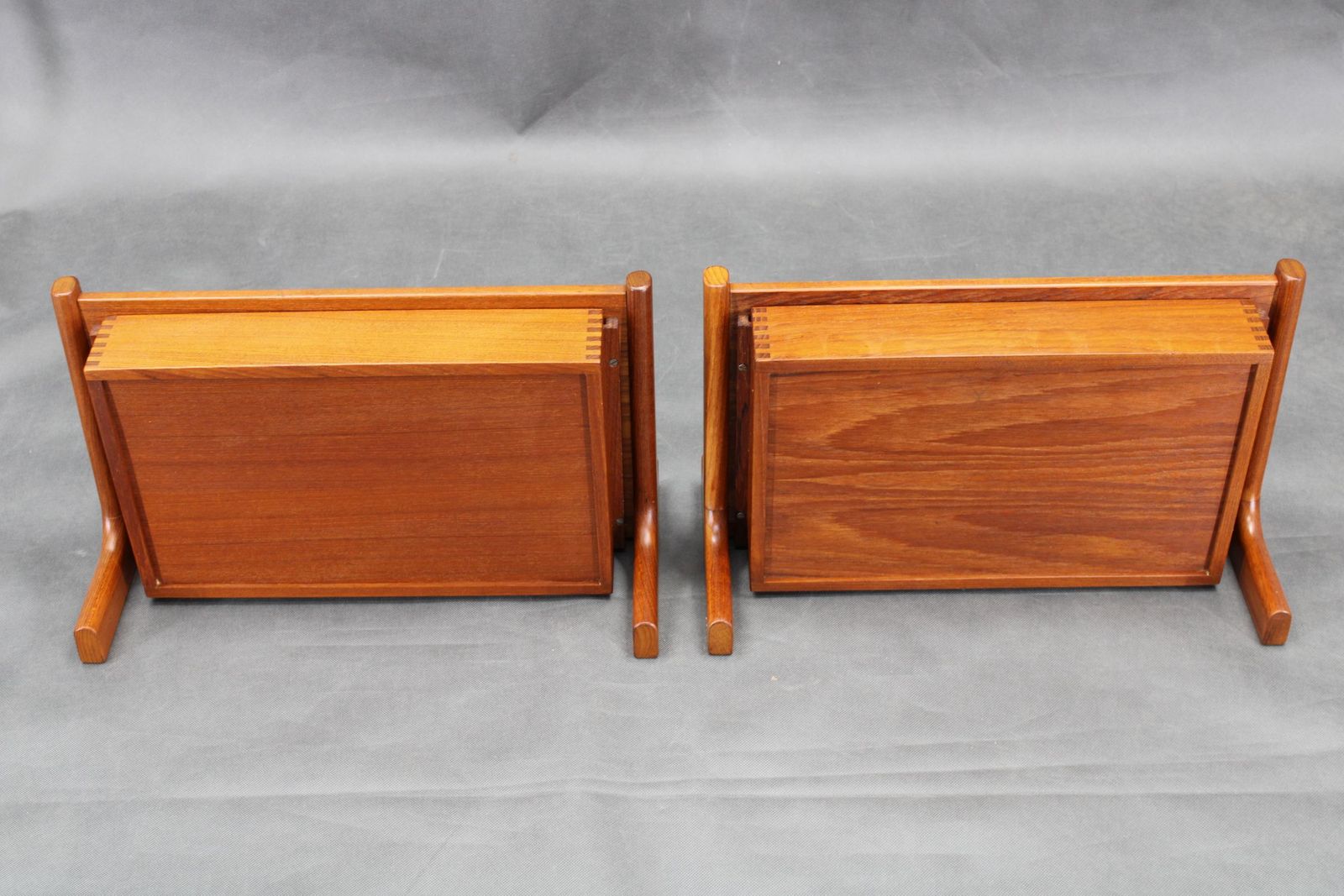 1950s Pair Of Rare Borge Mogensen Teak Floating Night Stand By Dyrlund Denmark photo furniture