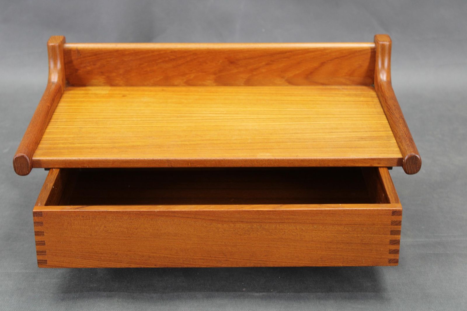 1950s Pair Of Rare Borge Mogensen Teak Floating Night Stand By Dyrlund Denmark photo vintage